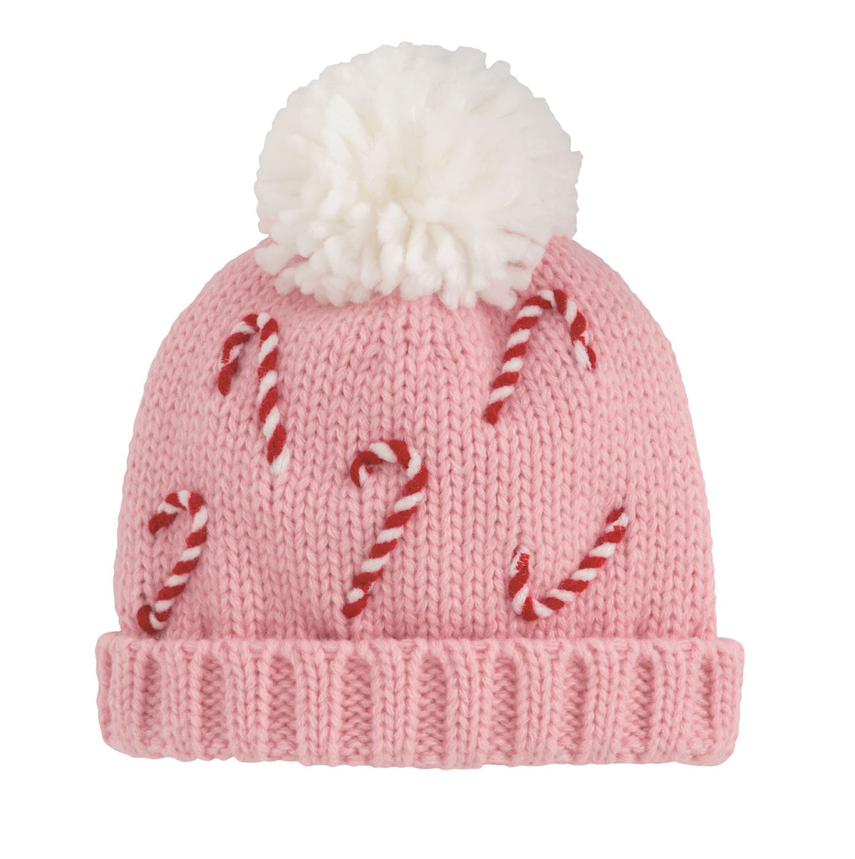 Candy Cane Girl Christmas Knit Hat