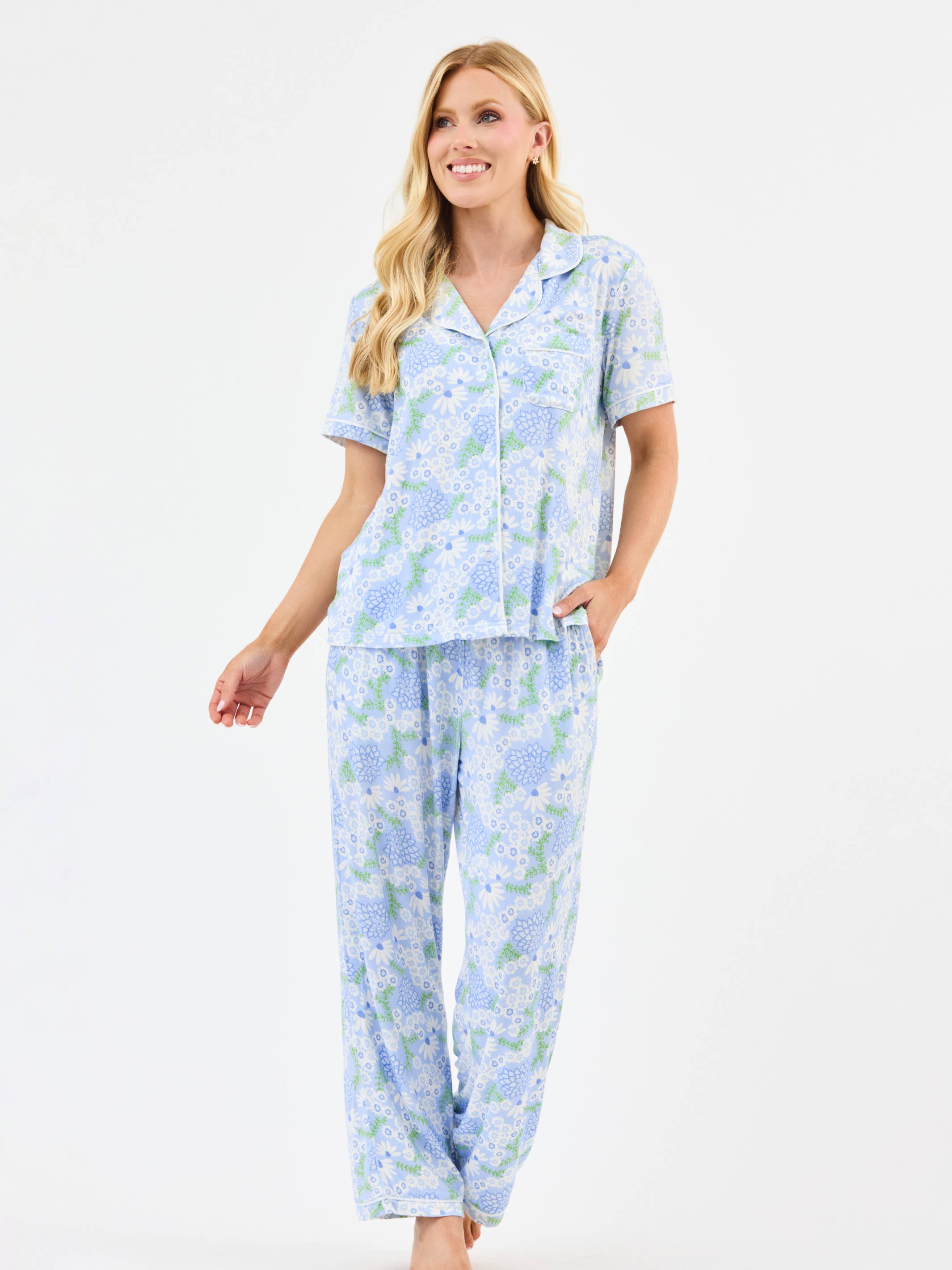 Charlotte Pant Set | Daisy Chain Blue