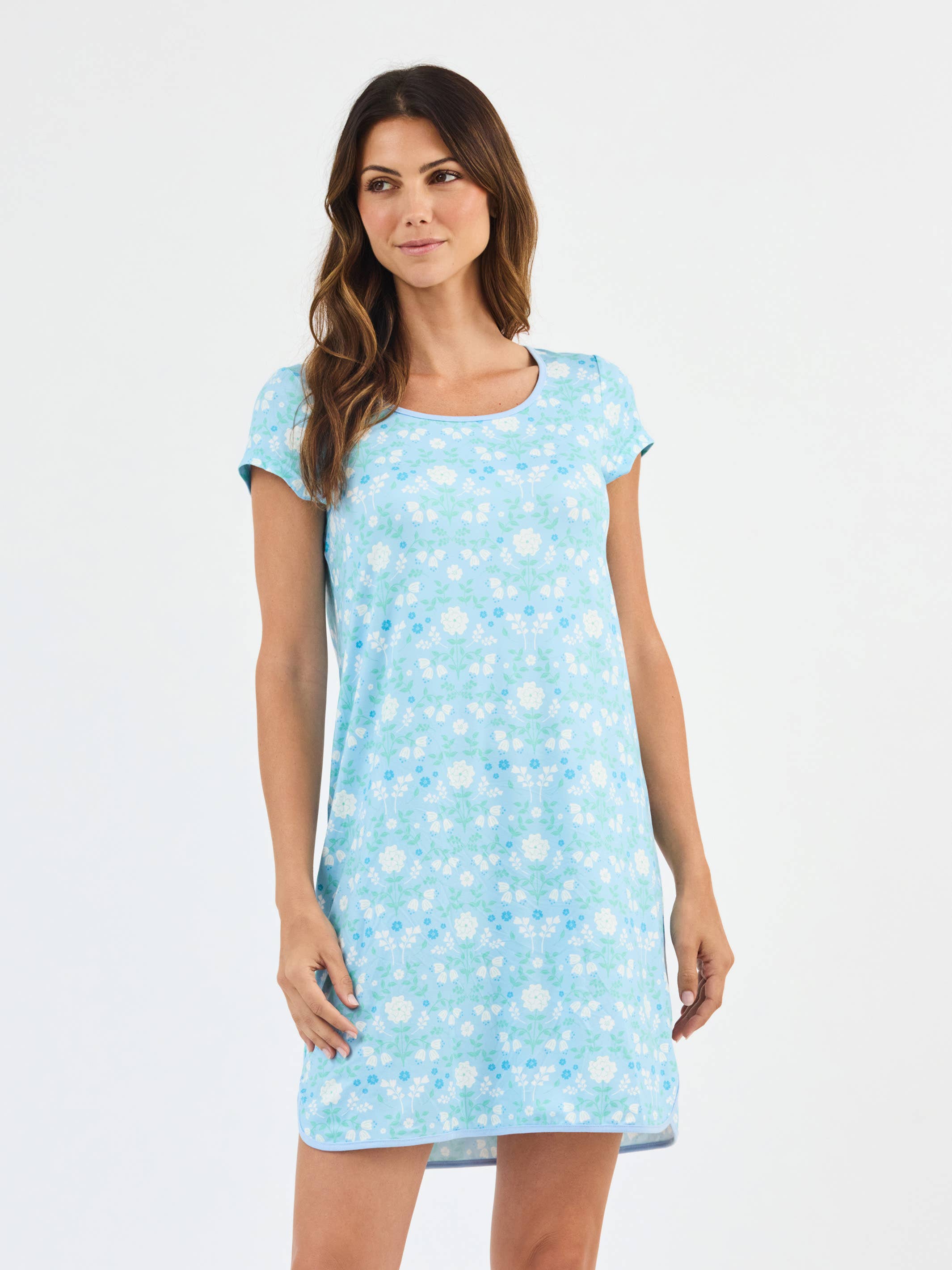 Melody Nightshirt | Quiet Blossom Blue: PK S-L