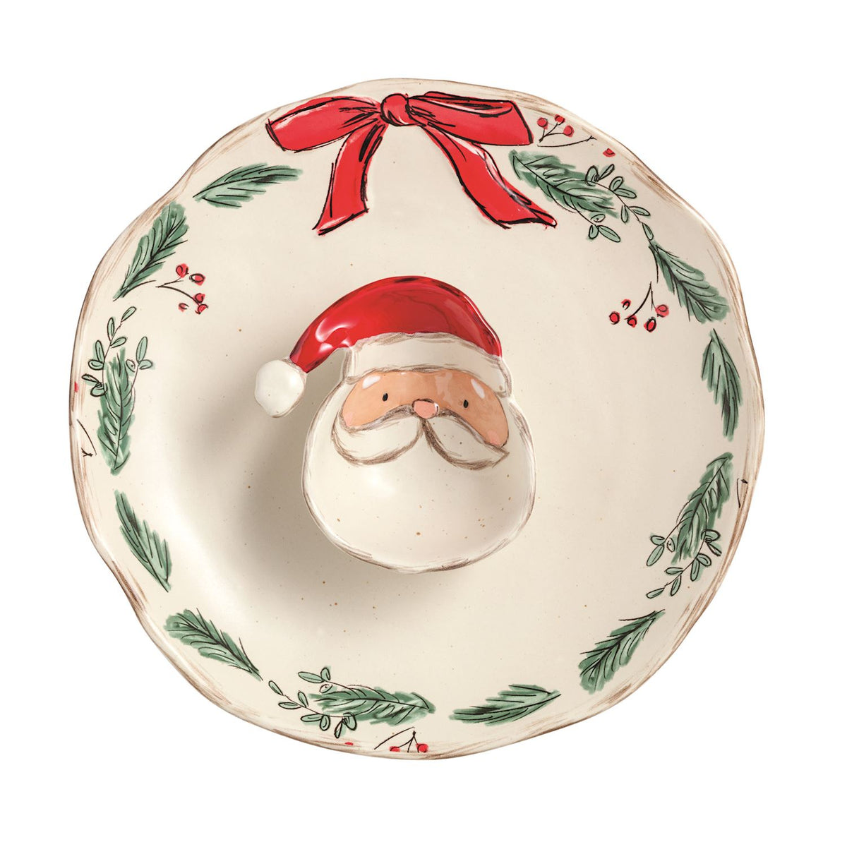 Santa Face Christmas Chip & Dip Set