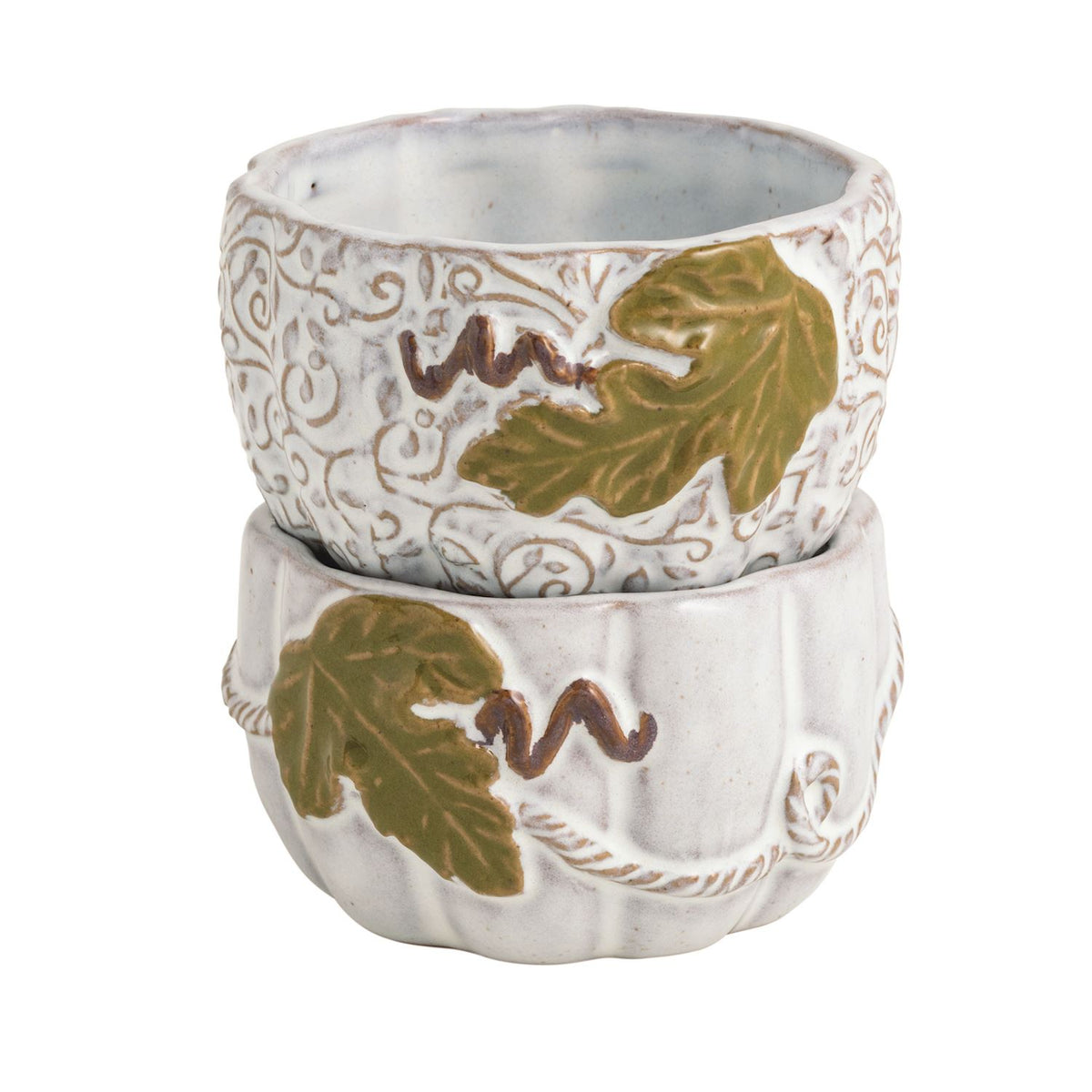 White Pumpkin Vine Tidbit Set