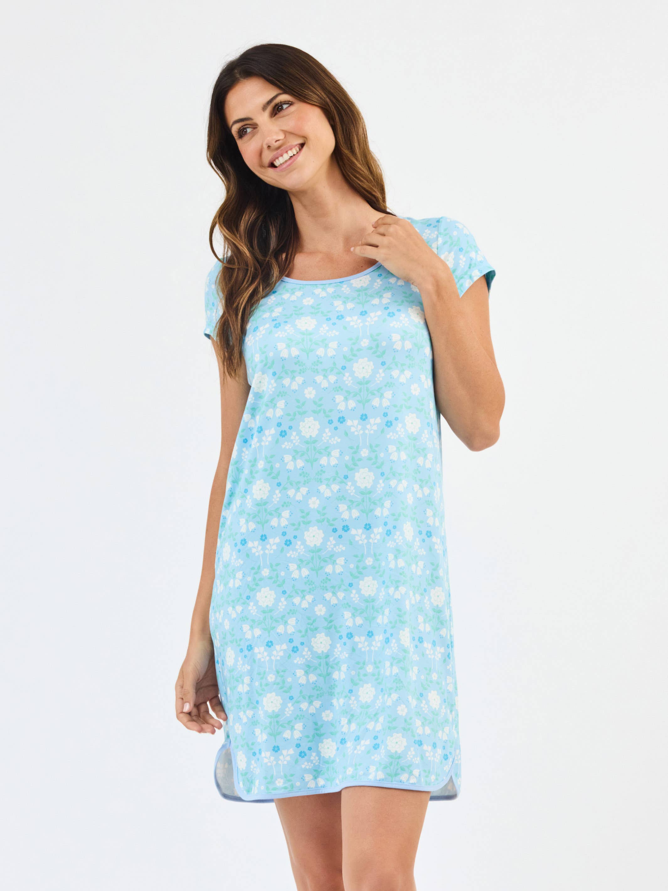 Melody Nightshirt | Quiet Blossom Blue: PK S-L