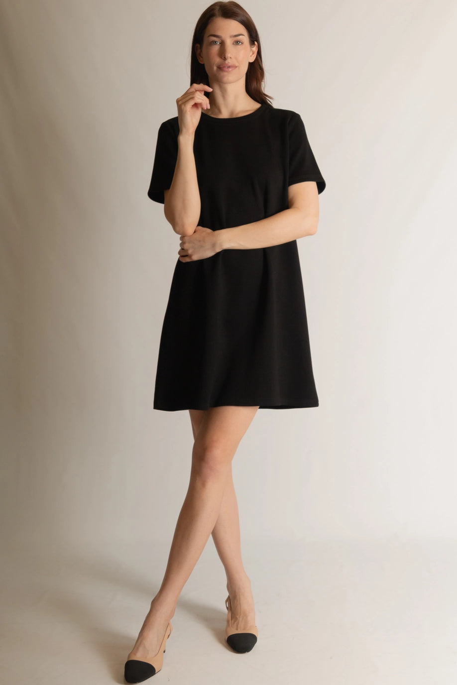 P. Cill Butter Modal Short Sleeve Dress