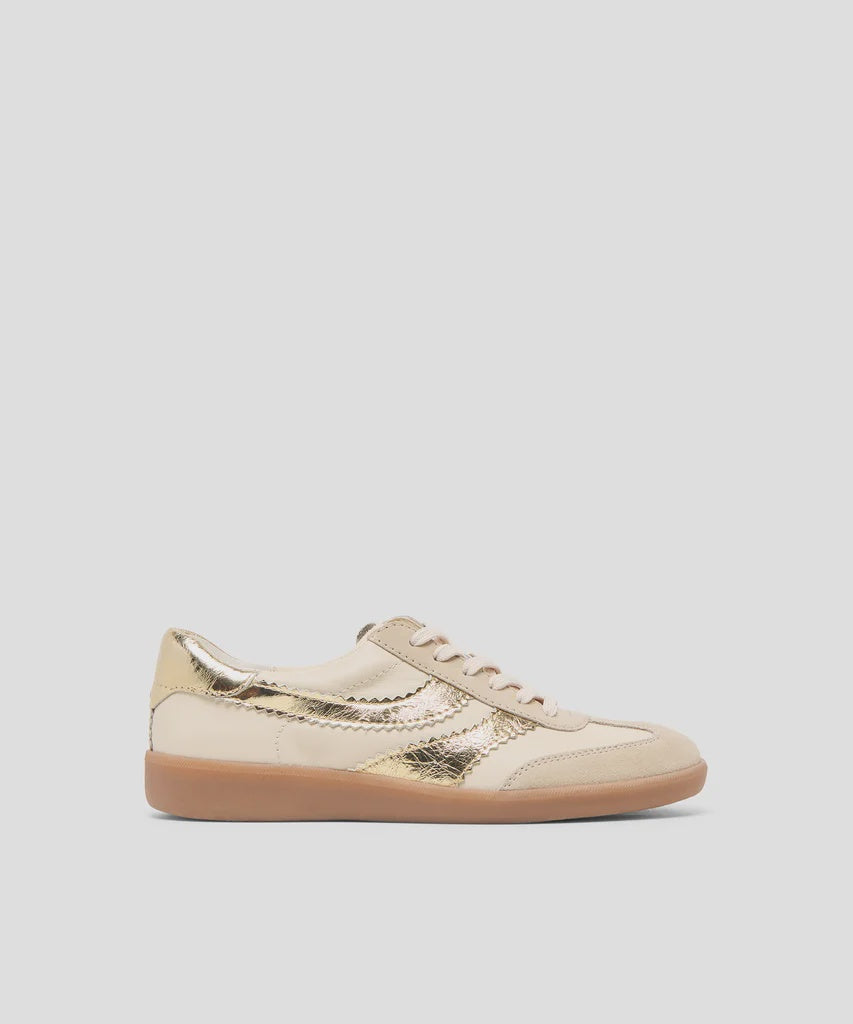 Merit Sneakers White/Gold Leather