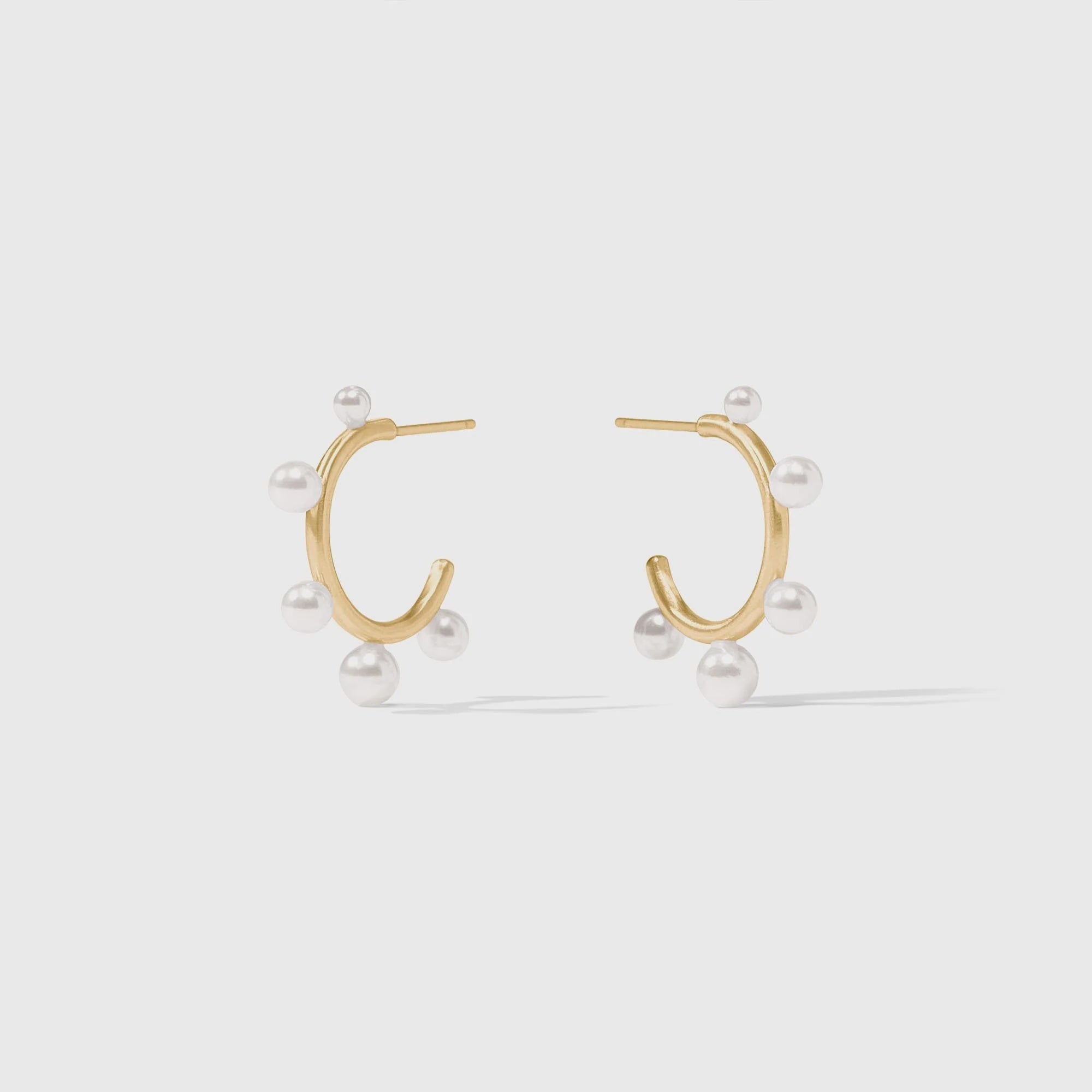 Hydra Stone Hoop- Pearl