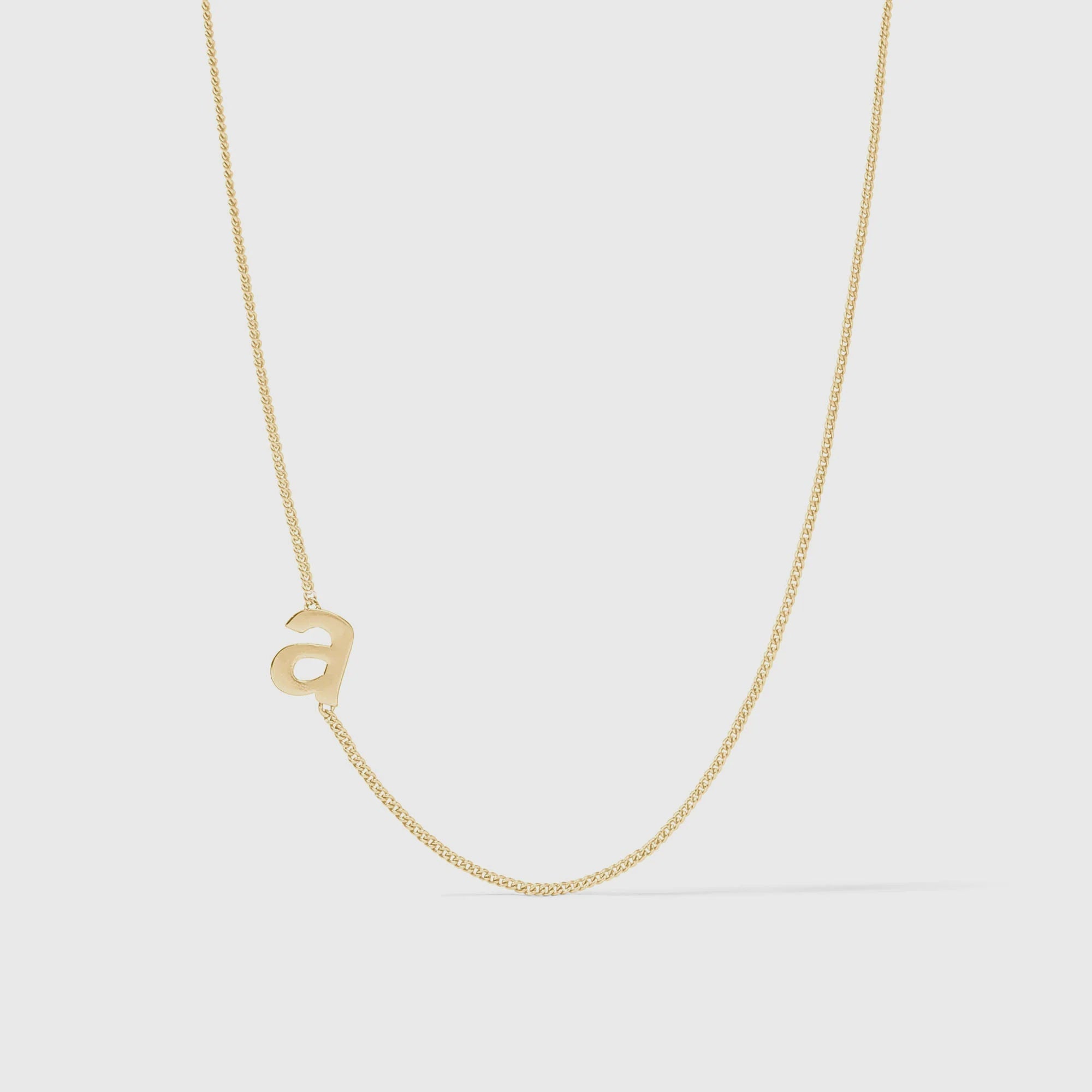 Initial Delicate Necklace Silver