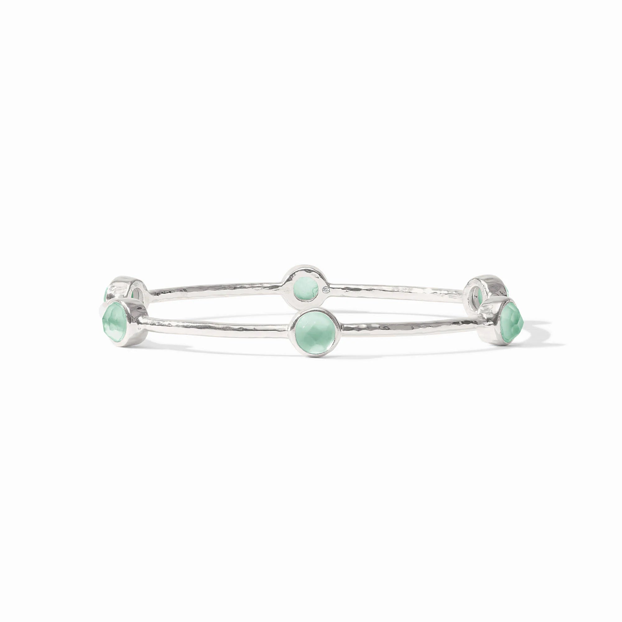 Milano Luxe Bangle- Iridescent Aquamarine Blue