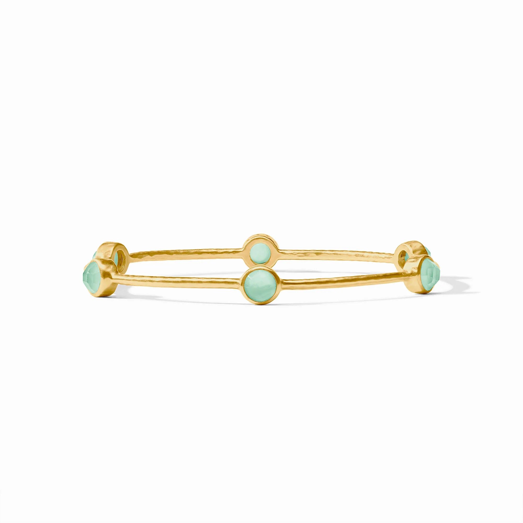 Milano Luxe Bangle- Iridescent Aquamarine Blue