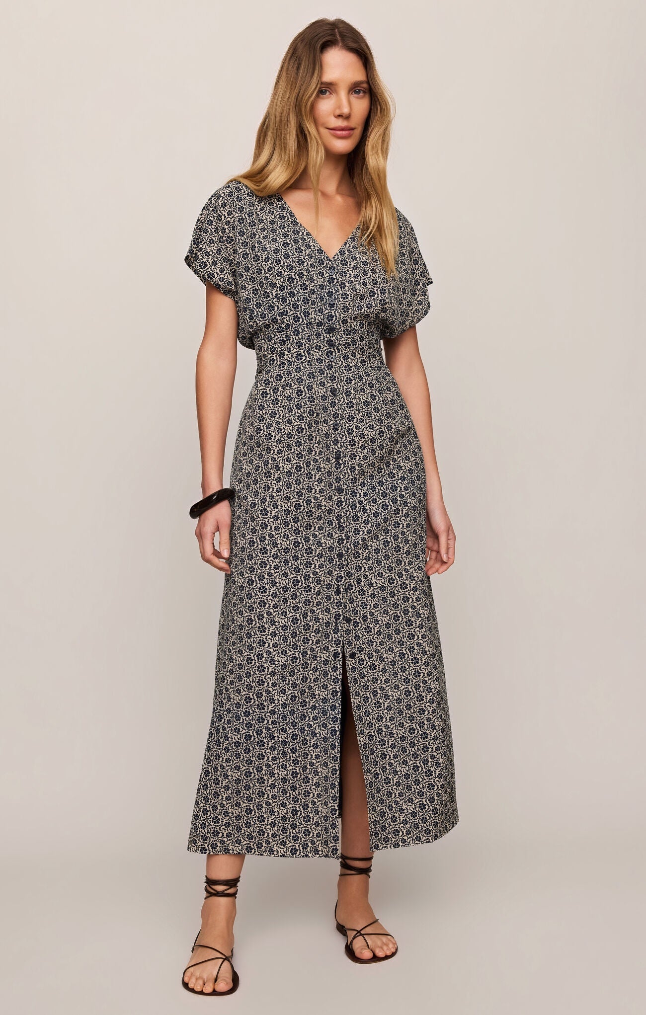 Sanna Iris Floral Midi Dress