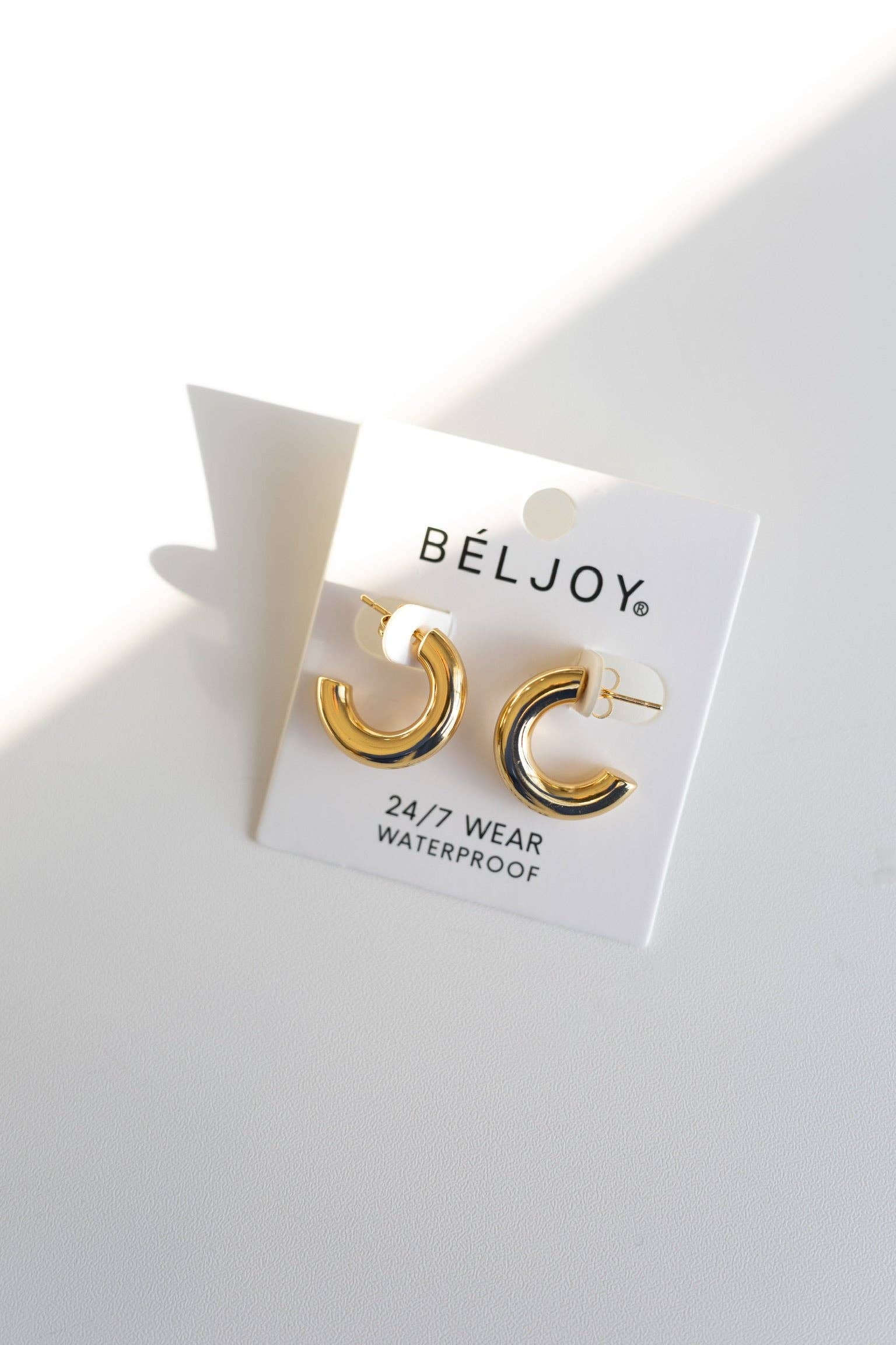 Ethel Gold Hoop Earrings || Choose Size