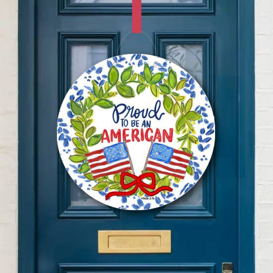 Proud to Be an American Door Hanger.