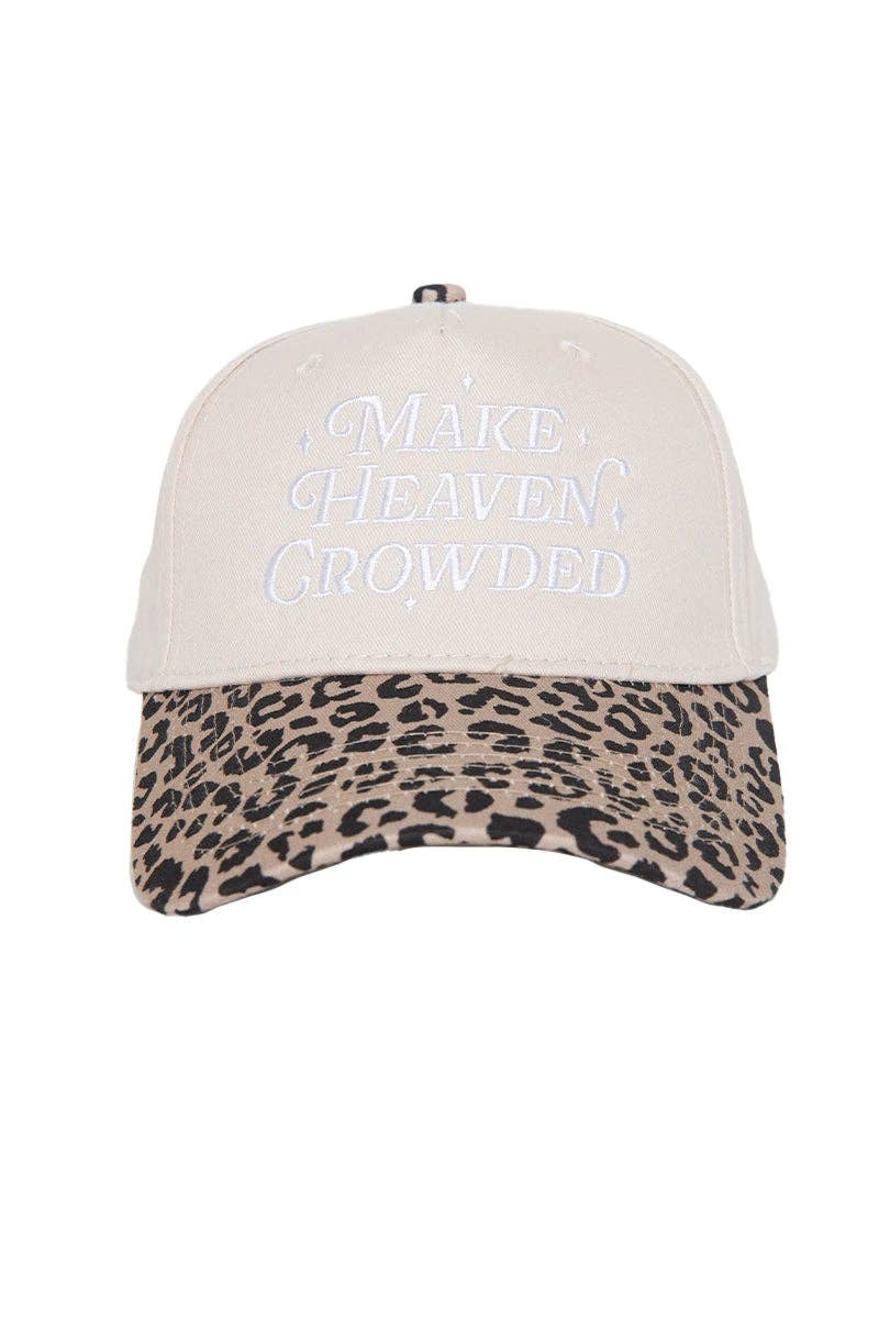Make Heaven Crowded Vintage Trucker Hats Grad Gifts: Light Blue Floral