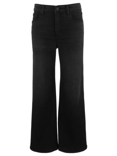 MEG HIGH RISE FAB AB WIDE LEG REGULAR HEM Black