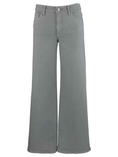MAYA HIGH RISE FAB AB WIDE LEGS REGULAR HEM