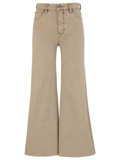MEG HIGH RISE FAB AB WIDE LEG RAW HEM CHAI