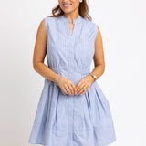 Stripe Chambray Stripe Shirt Dress