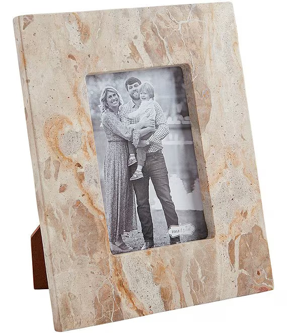 Small Tan Marble Frame