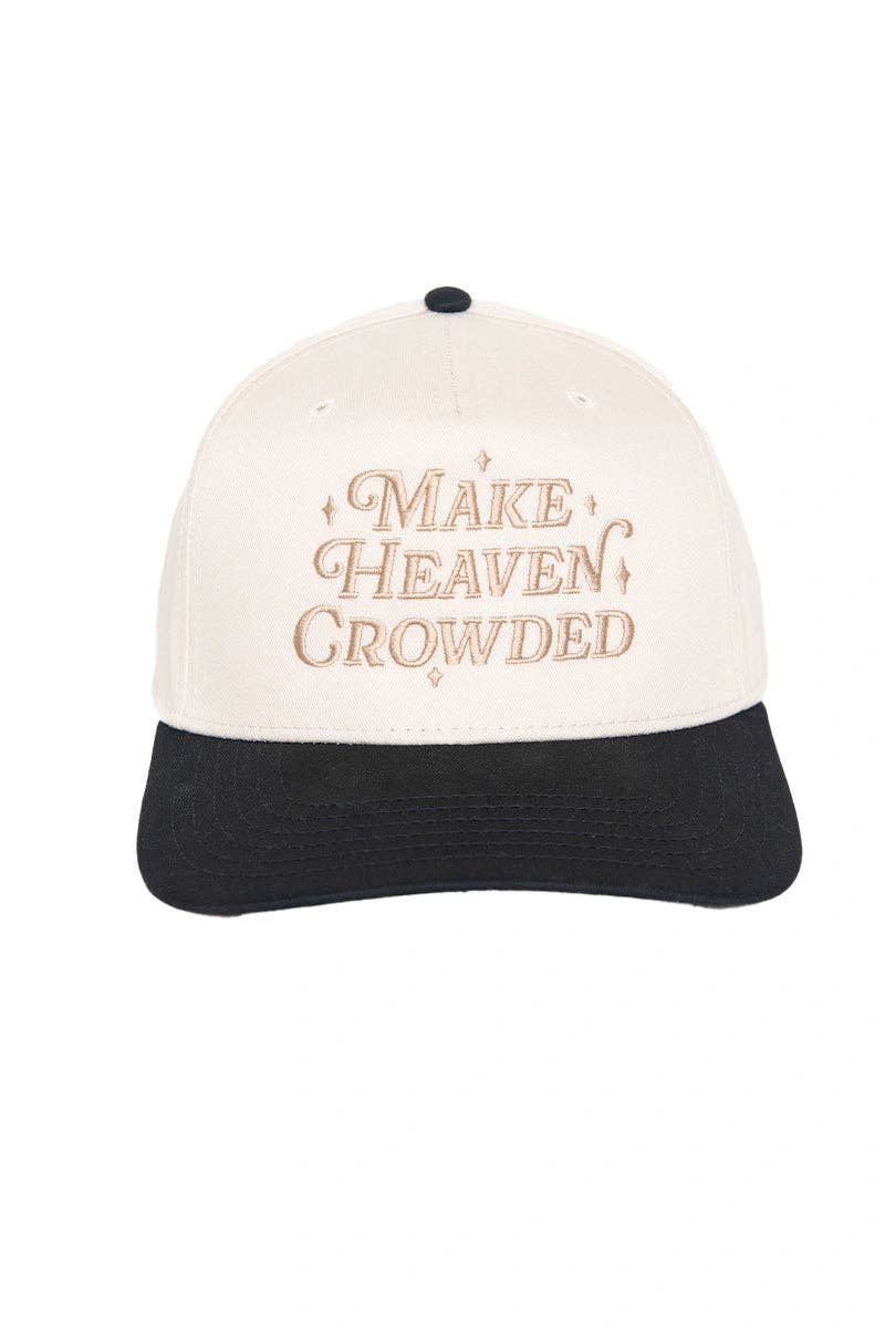 Make Heaven Crowded Vintage Trucker Hats Grad Gifts: Light Blue Floral