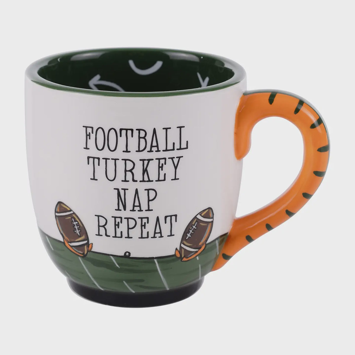 Football Turkey Nap Repeat Mug