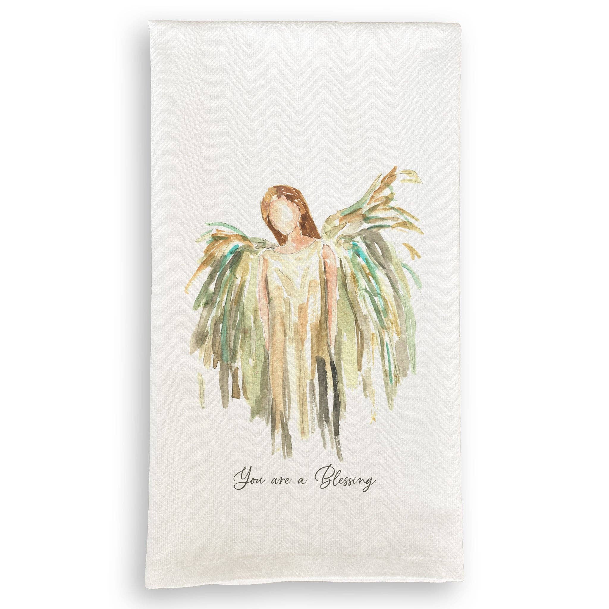 Gold Celestial Angel with Blessings Quote