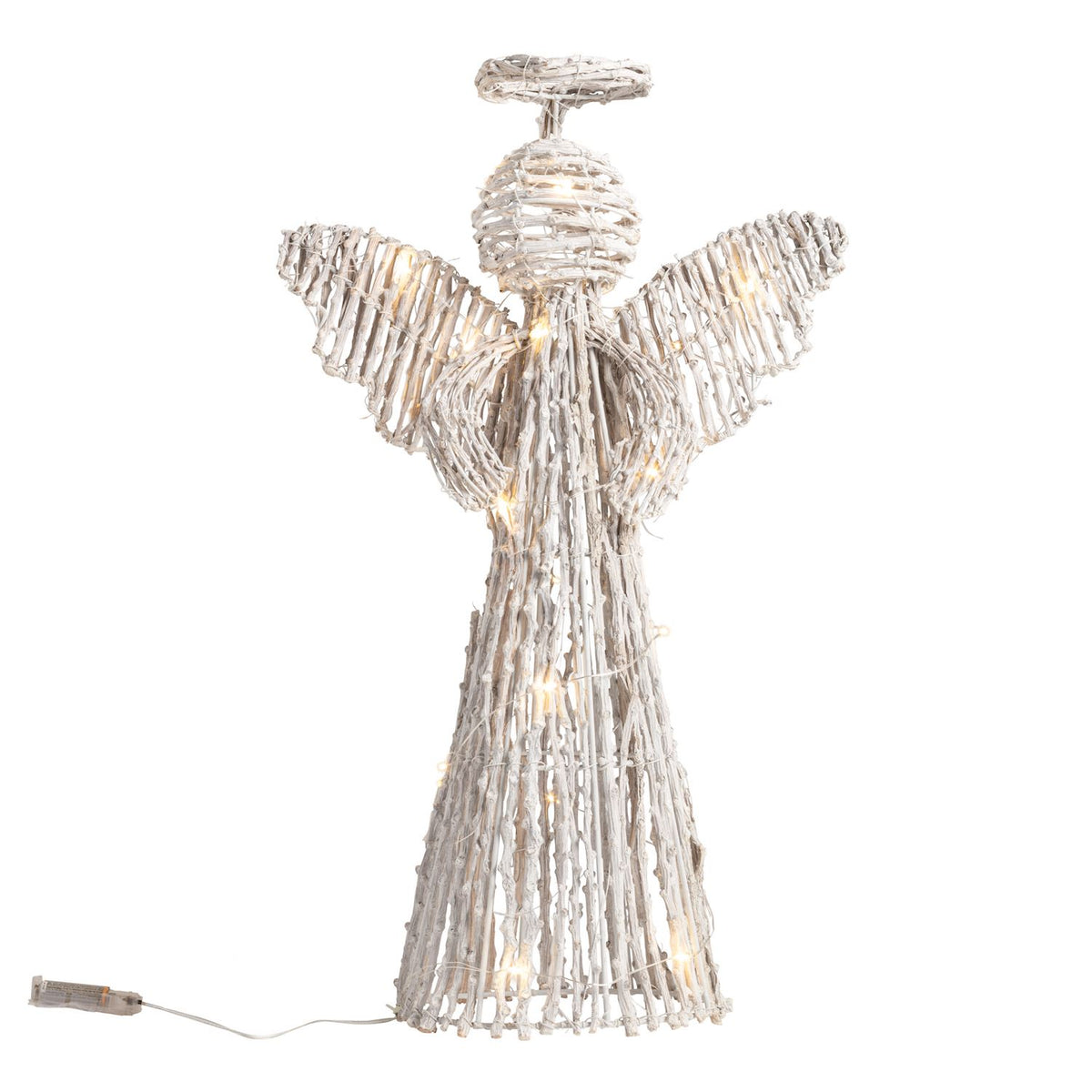 Light-Up Rattan Angel
