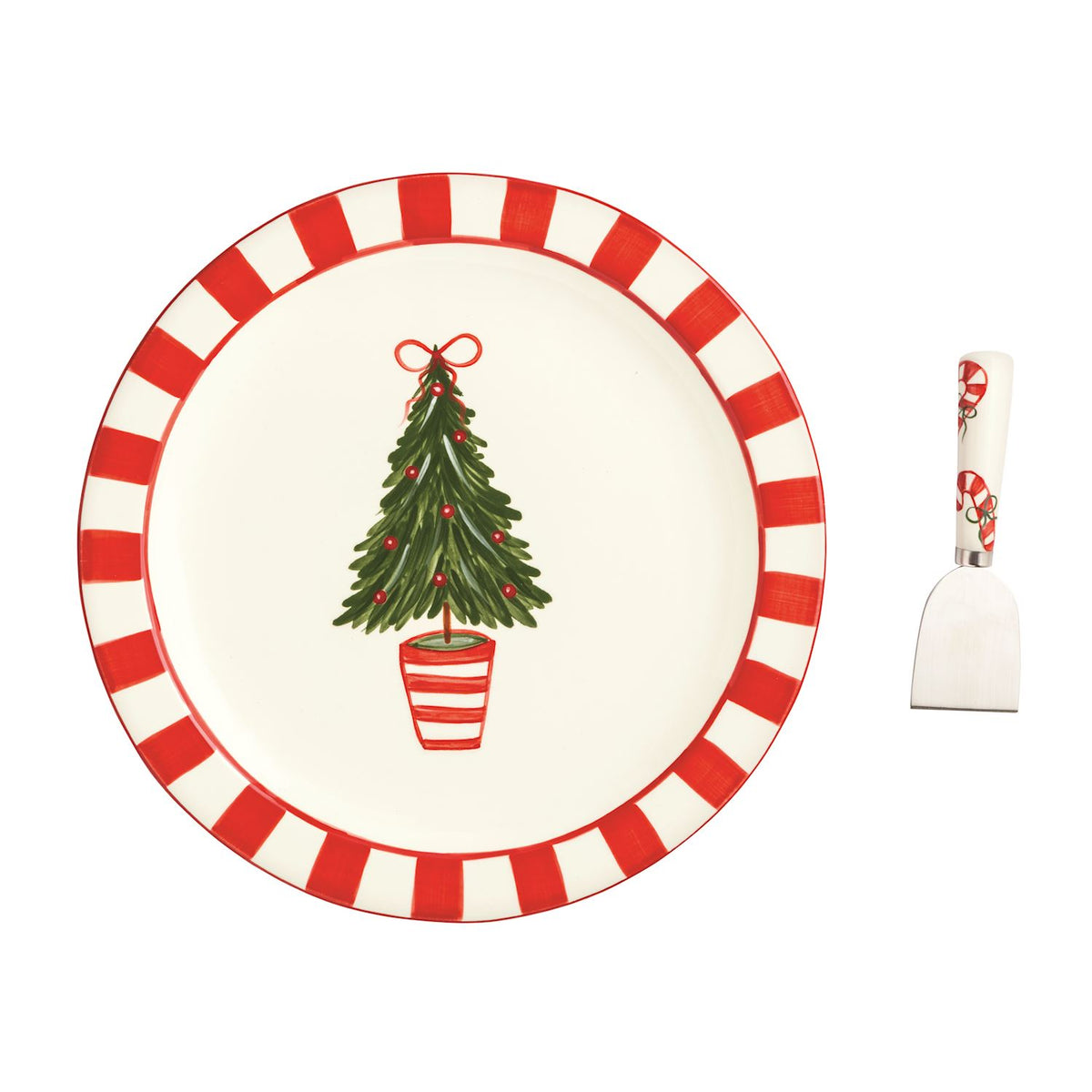 Tree Topiary Cookie Plate Set