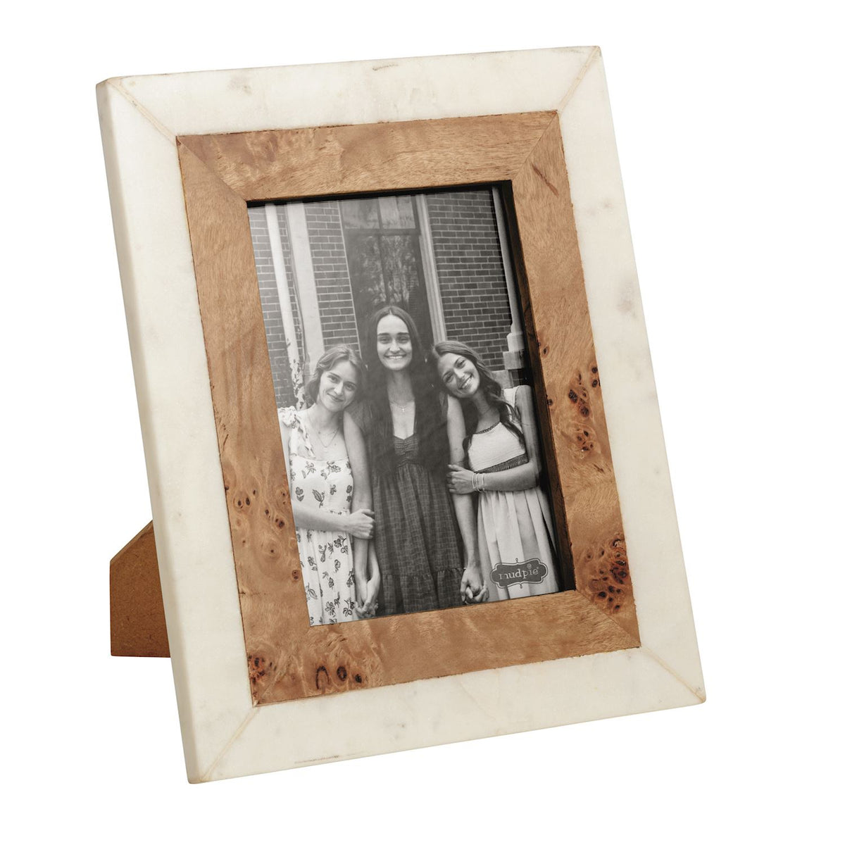 Large Burl & Marble Frame