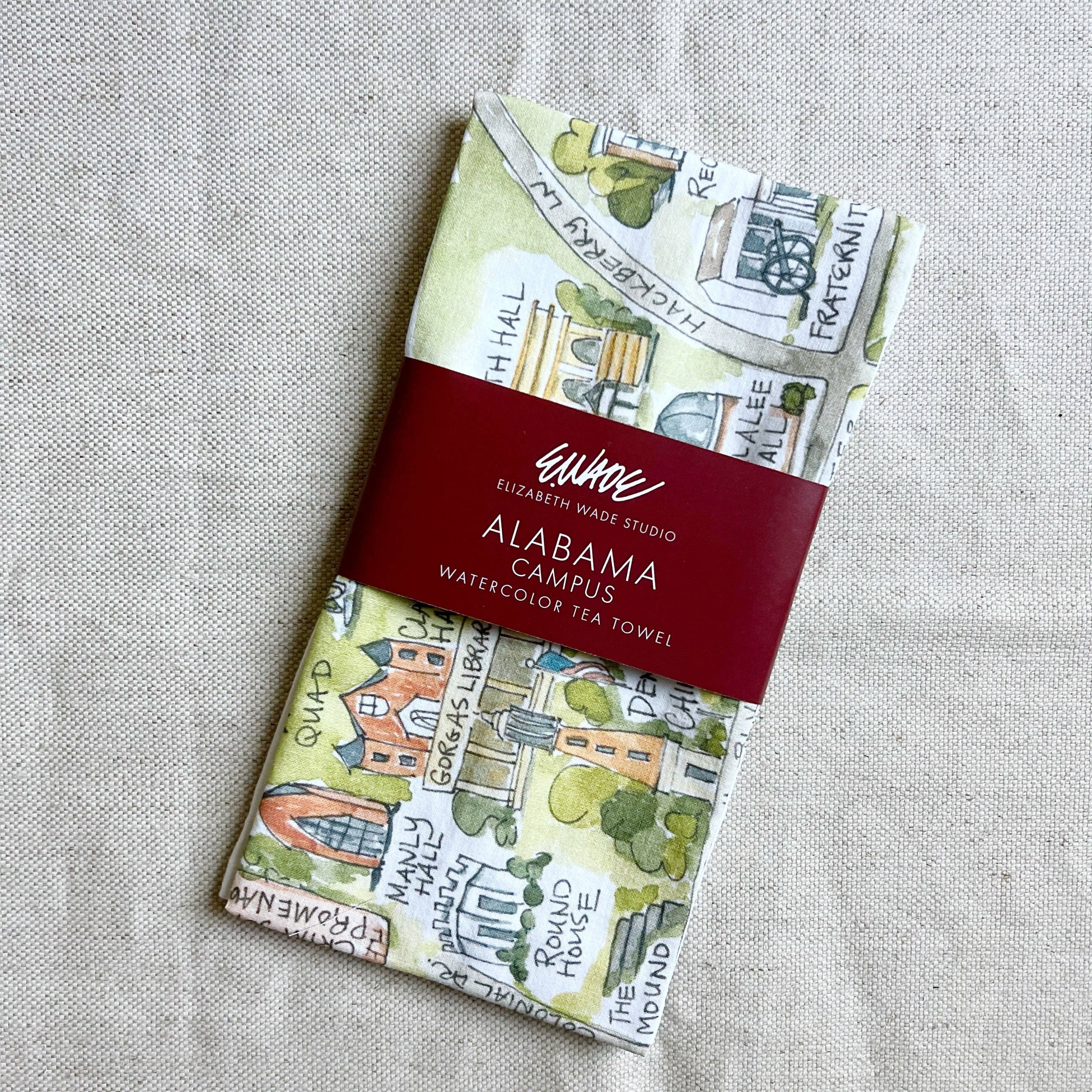 Alabama Campus Tea Towel