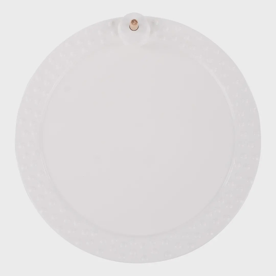 White Round Platter