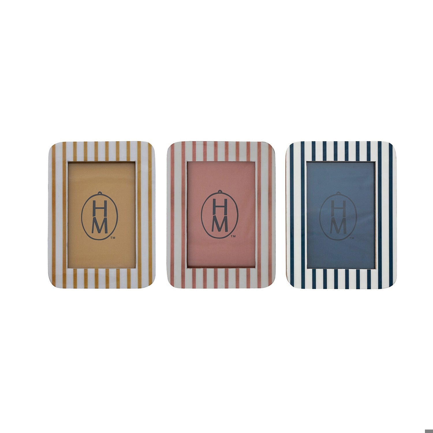 MDF & Resin Striped Photo Frame,