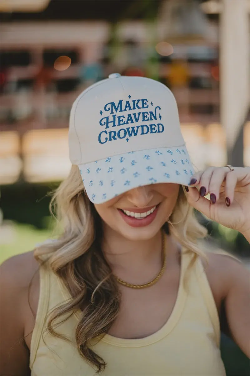 Make Heaven Crowded Vintage Trucker Hats Grad Gifts