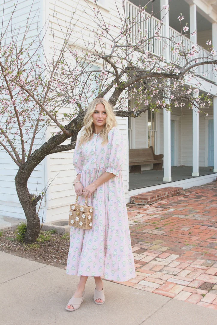 French Floral 'Kiki' Tier Maxi Dress
