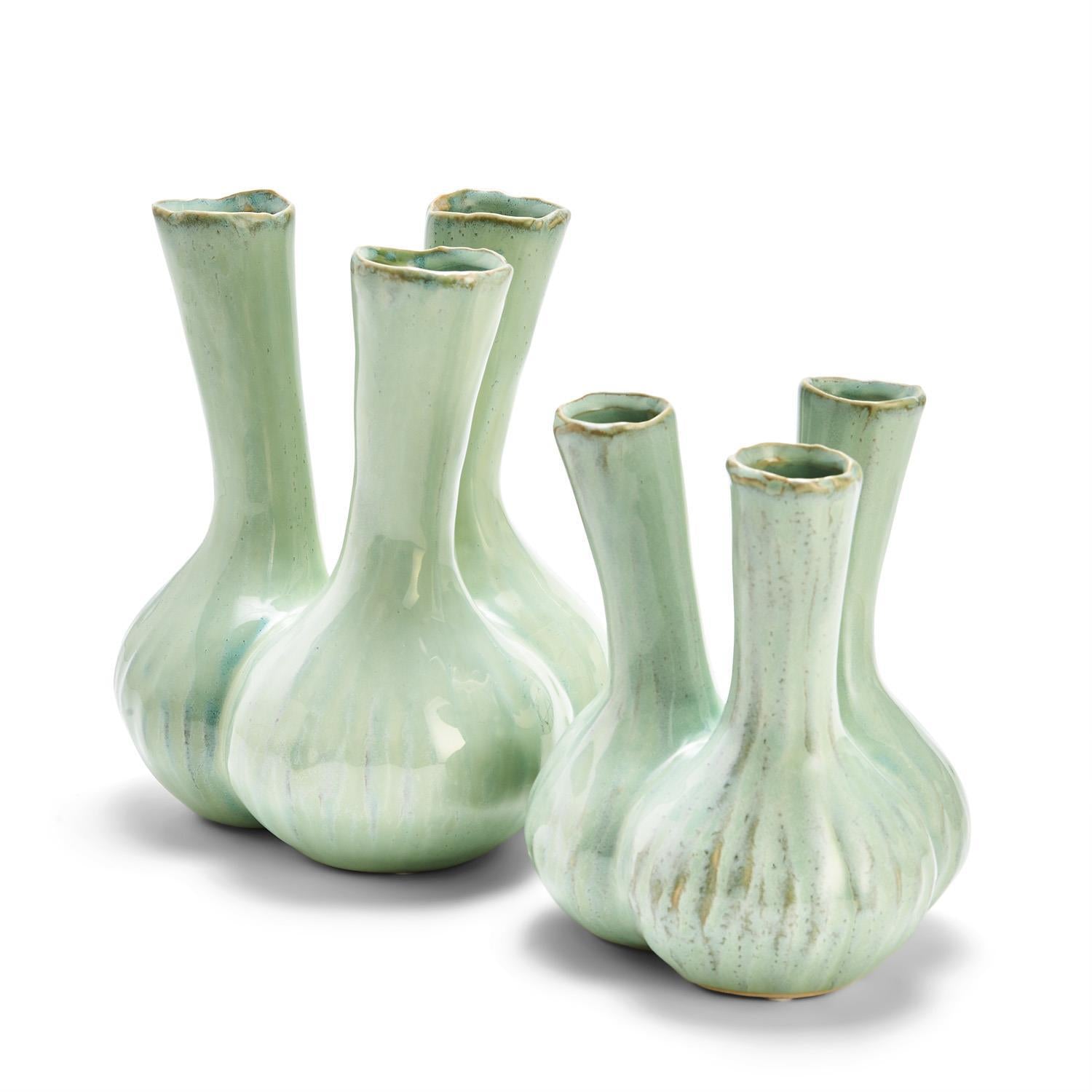 Celadon 3 Stem Vase Small
