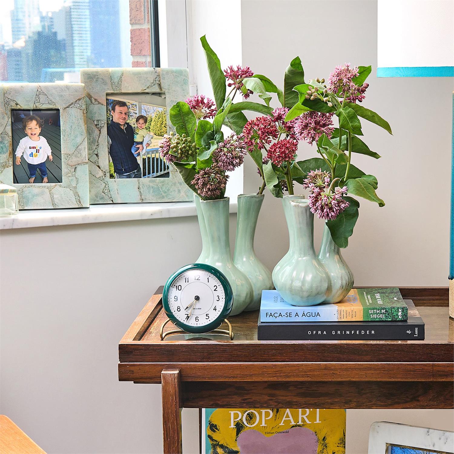 Celadon 3 Stem Vase Small