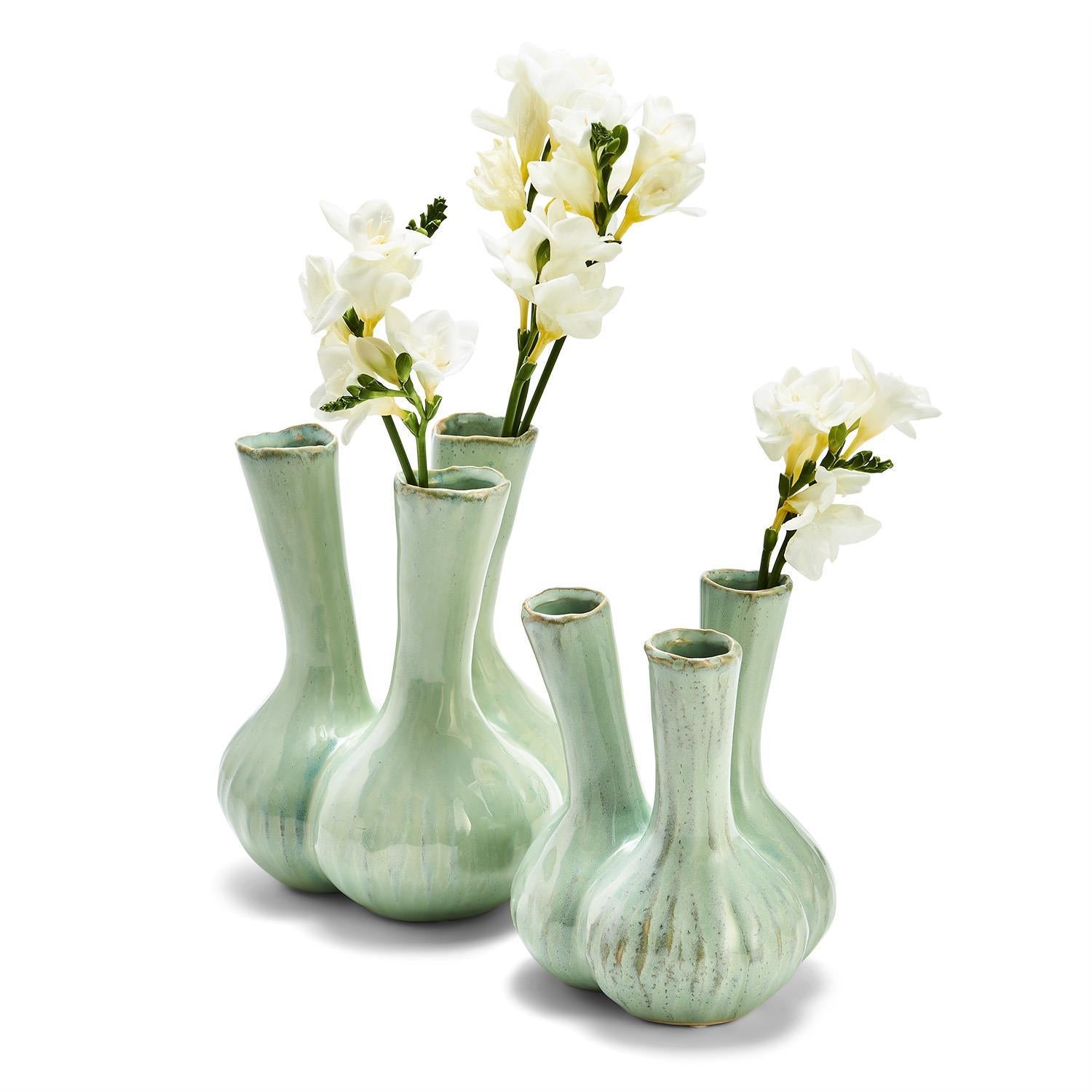 Celadon 3 Stem Vase Small