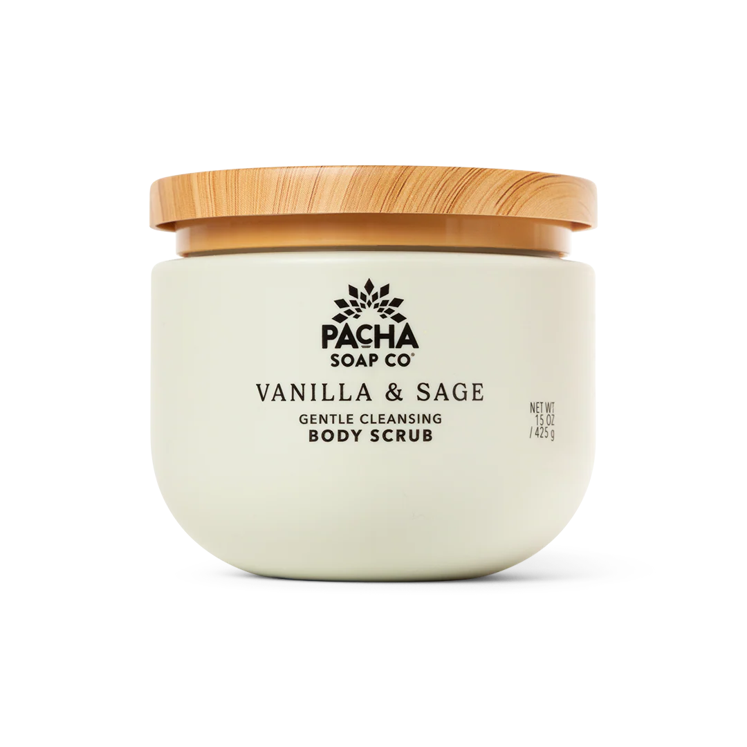 BODY SCRUB, VANILLA & SAGE