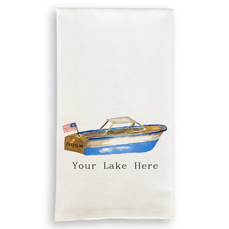 Blue Freedom Boat with Smith Lake
