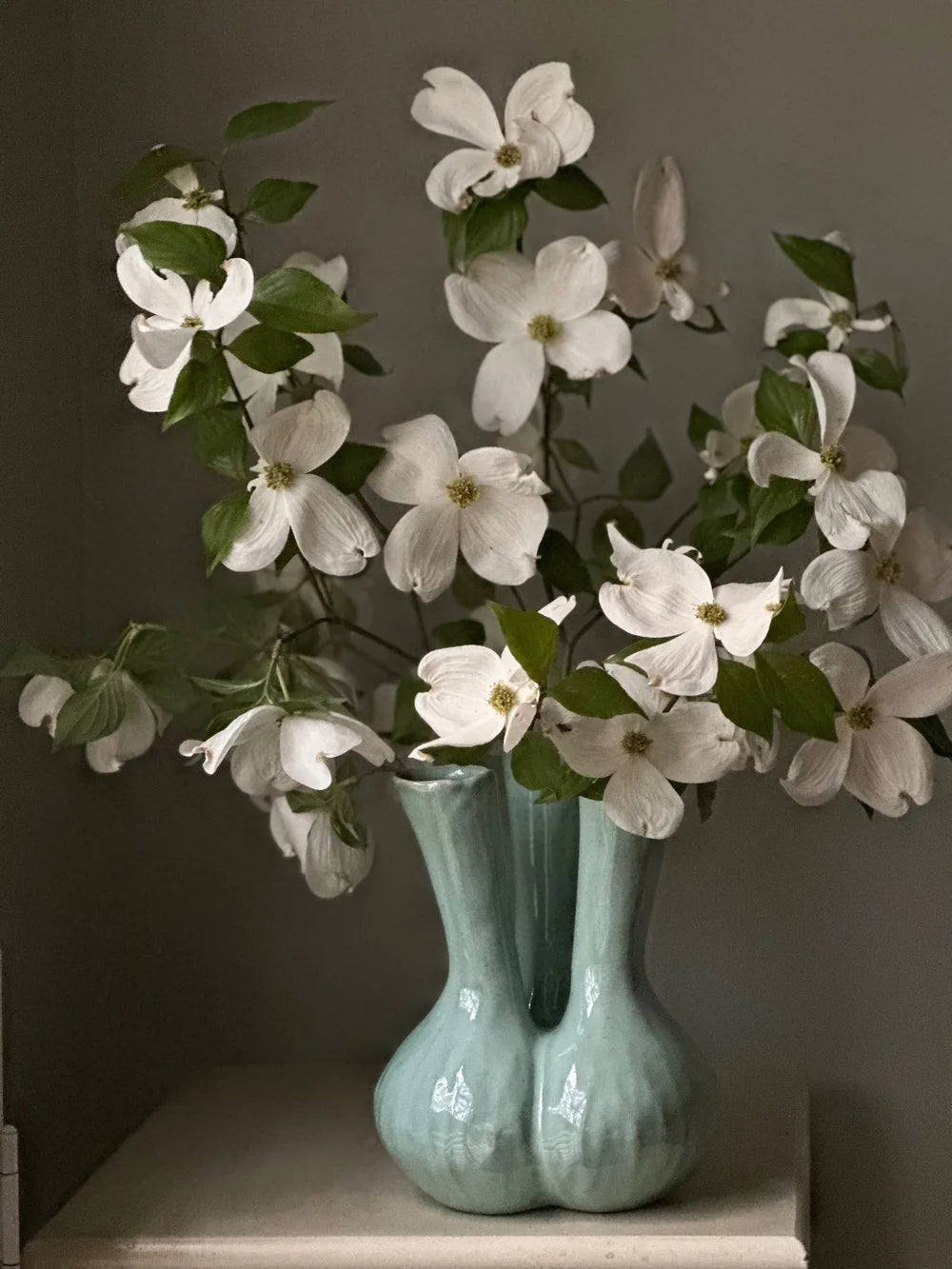 Celadon 3 Stem Vase Large