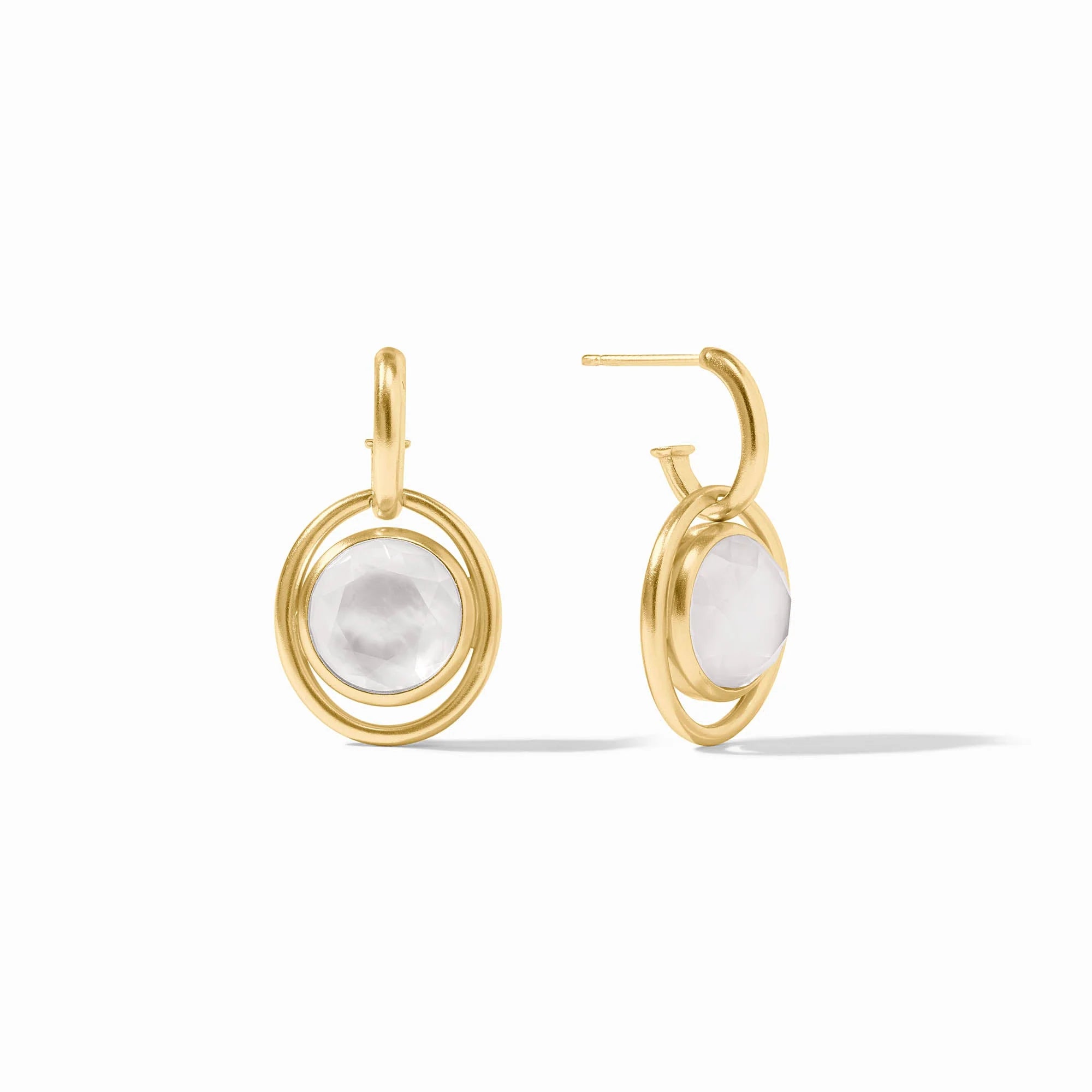 Laguna Hoop & Charm Earring Iridescent Clear Crystal