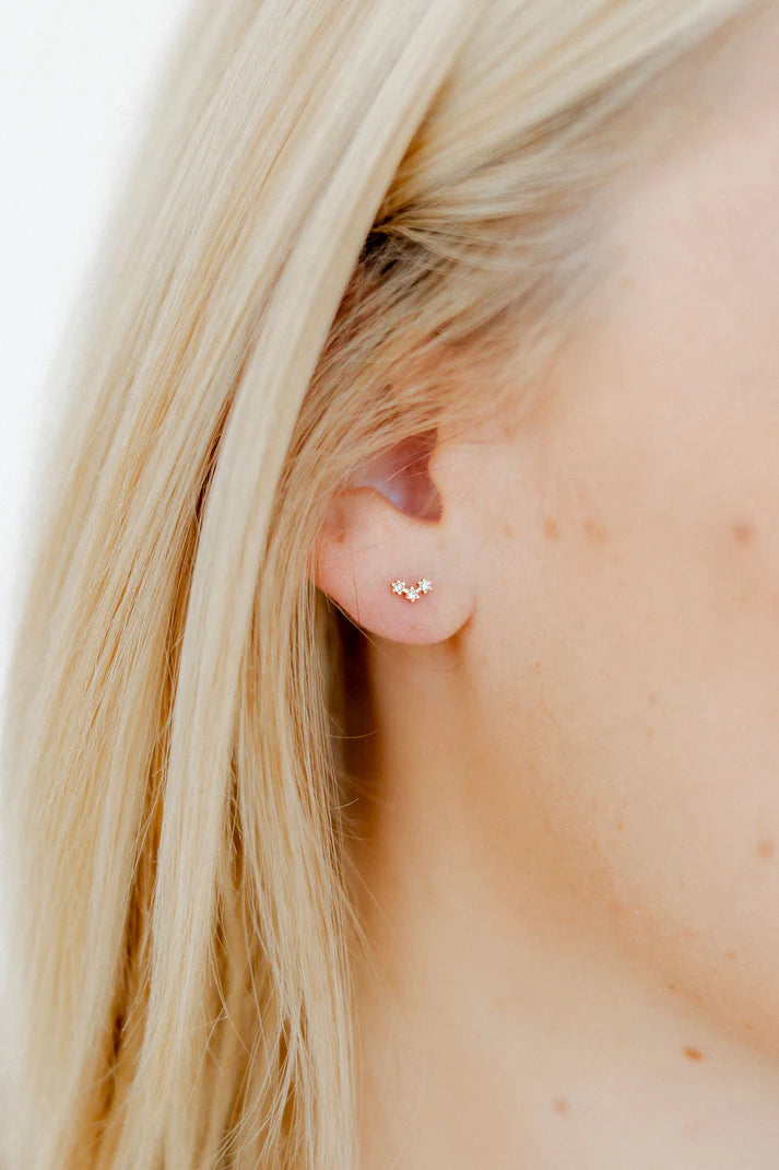 Screwback Stud Earrings- Sienna