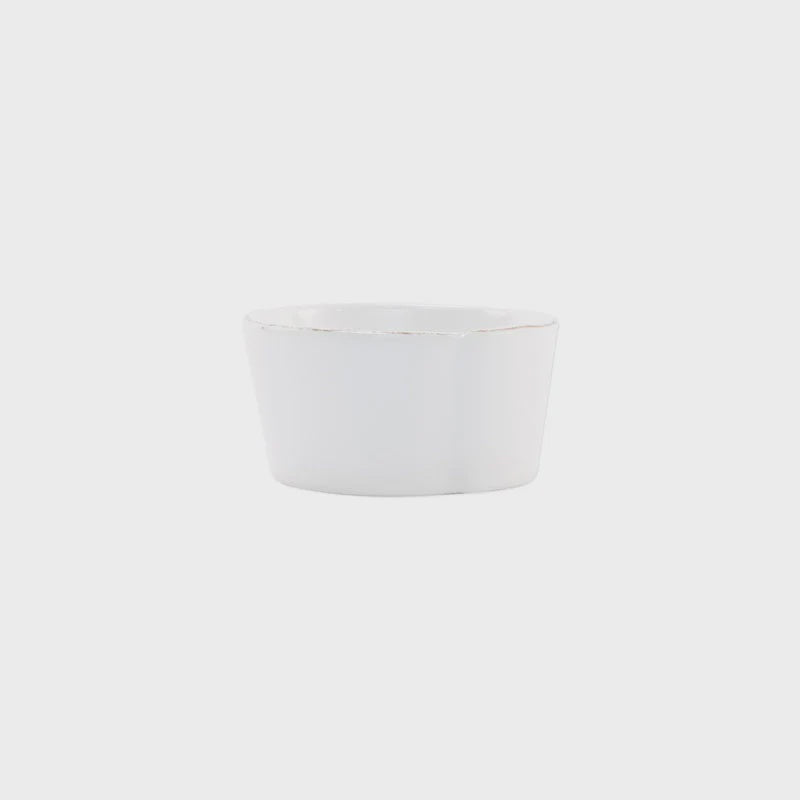 Melamine Lastra White Condiment Bowl