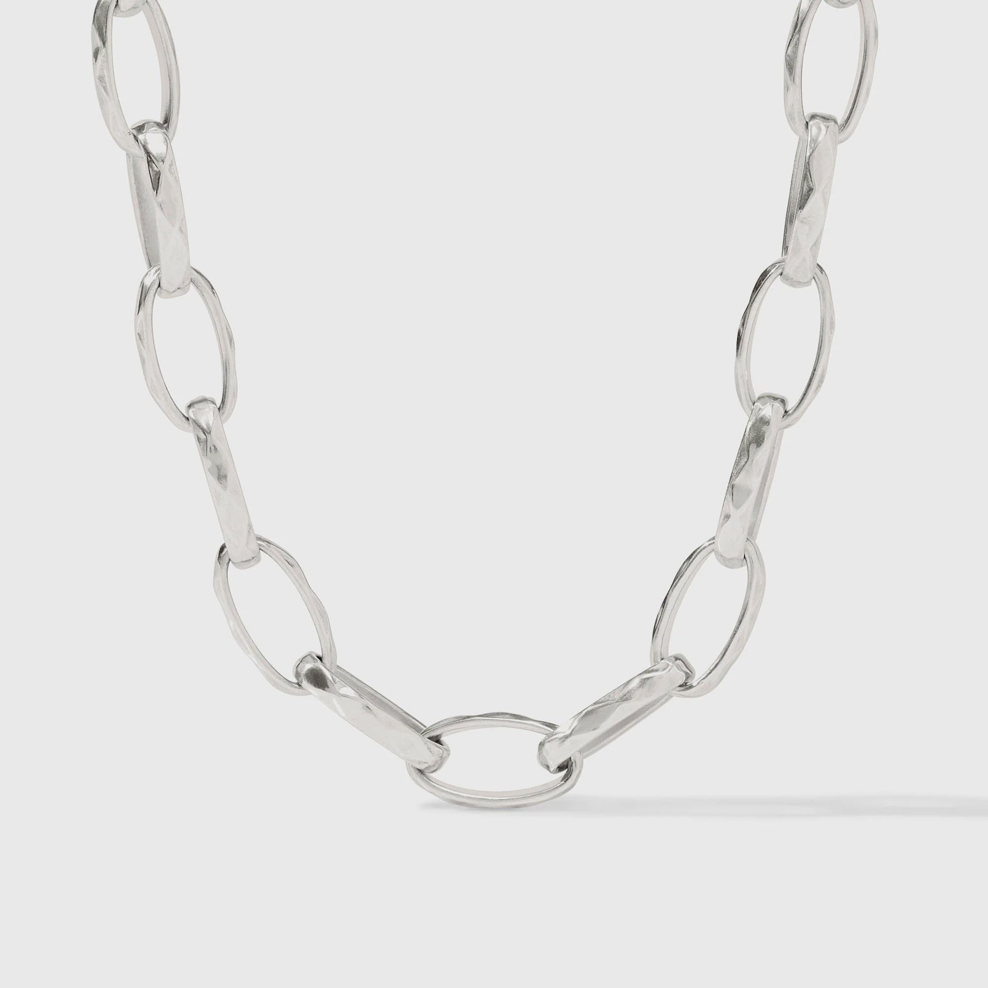 Solara Link Necklace Silver