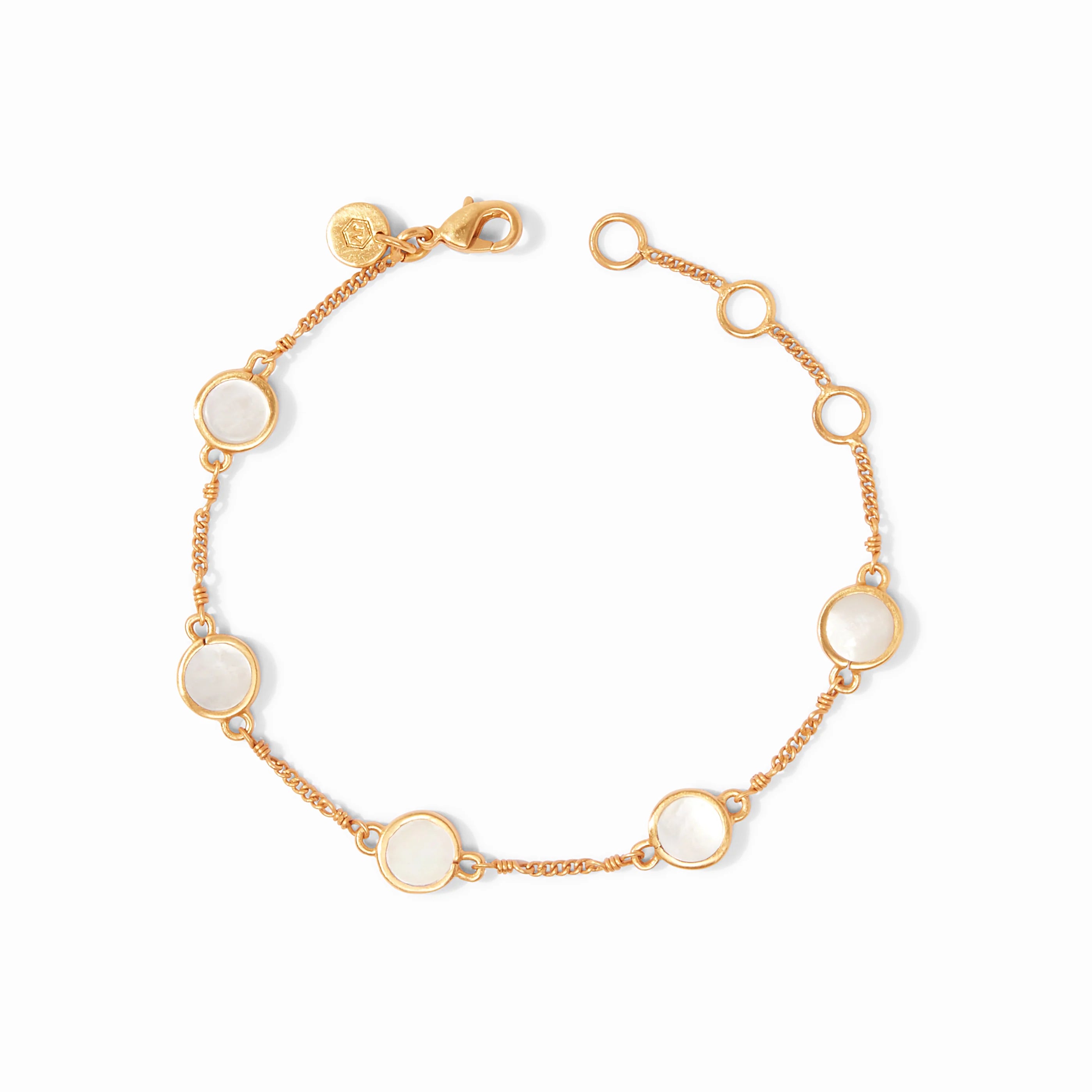 Valencia Delicate Bracelet - Mother of Pearl gold