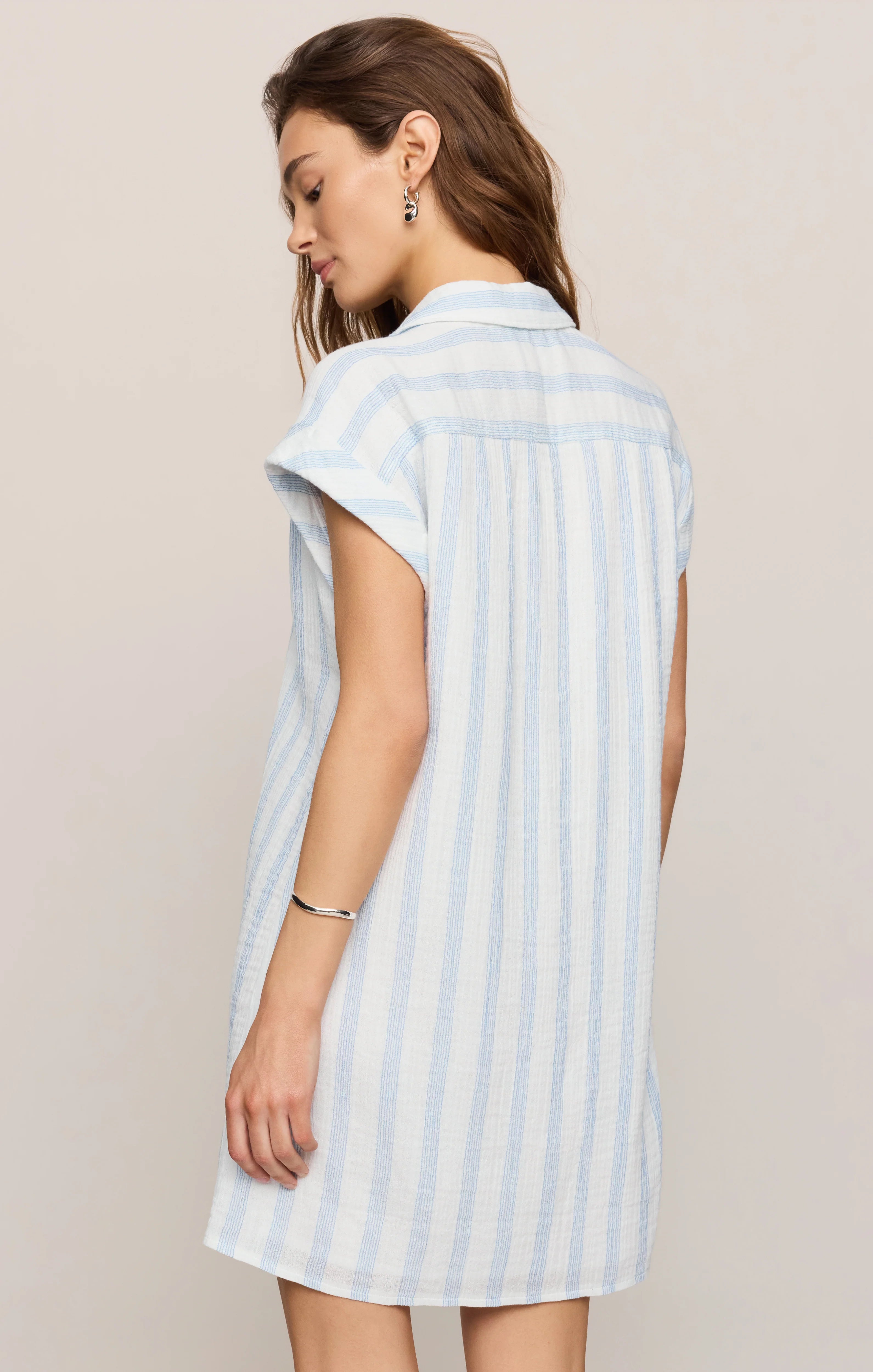 Shellbound Striped Dress Sea Salt