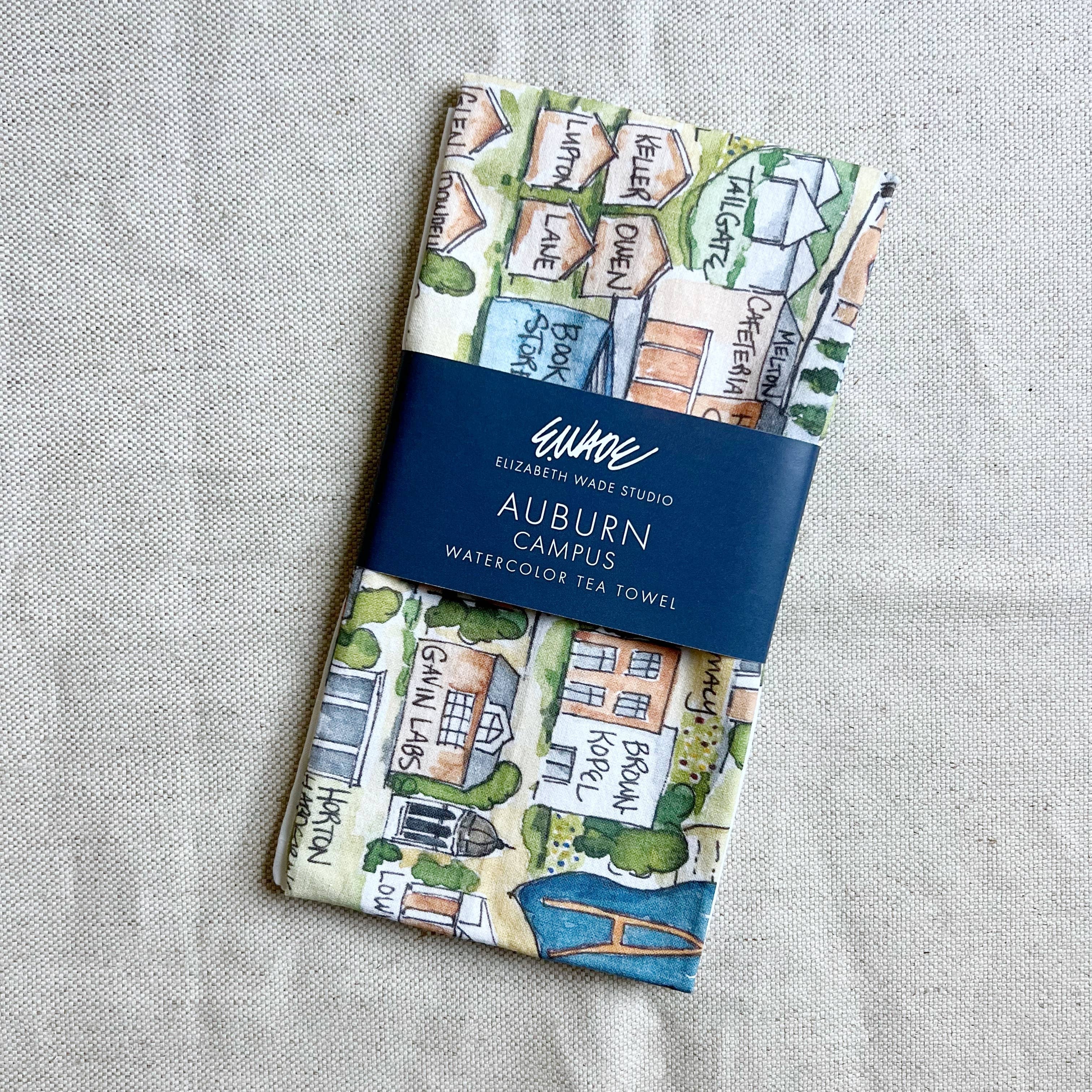 Auburn Campus Tea Towel