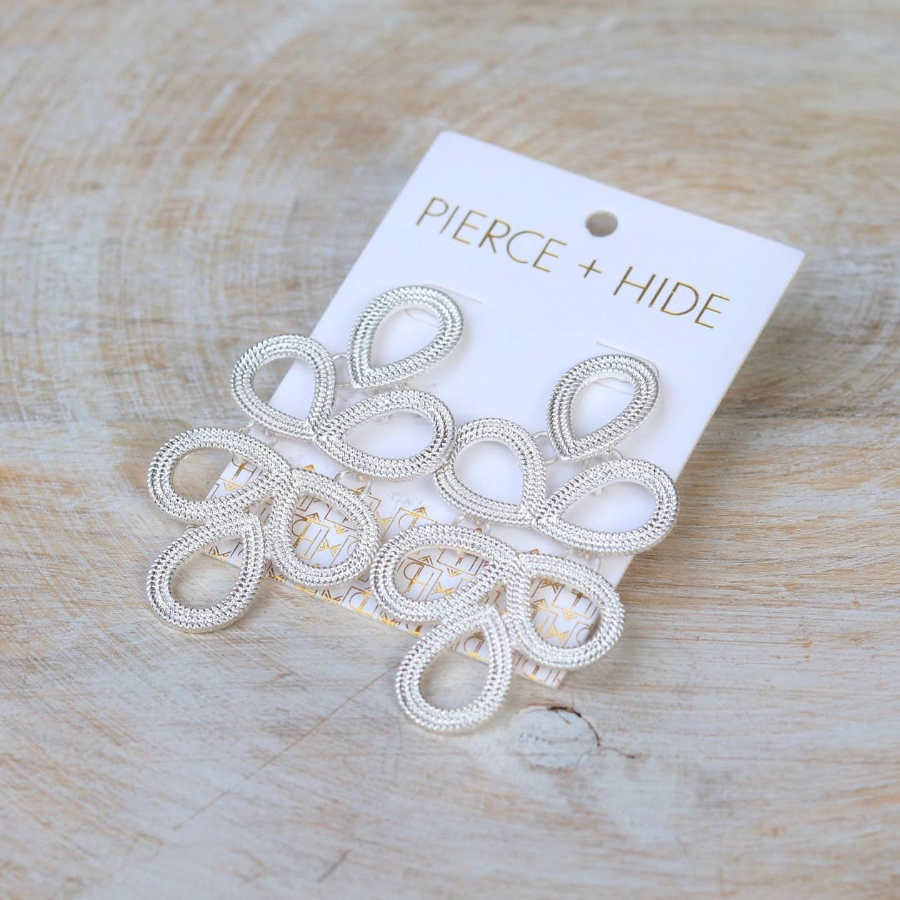 Silver Plaza Earrings | Statement Loop Earrings