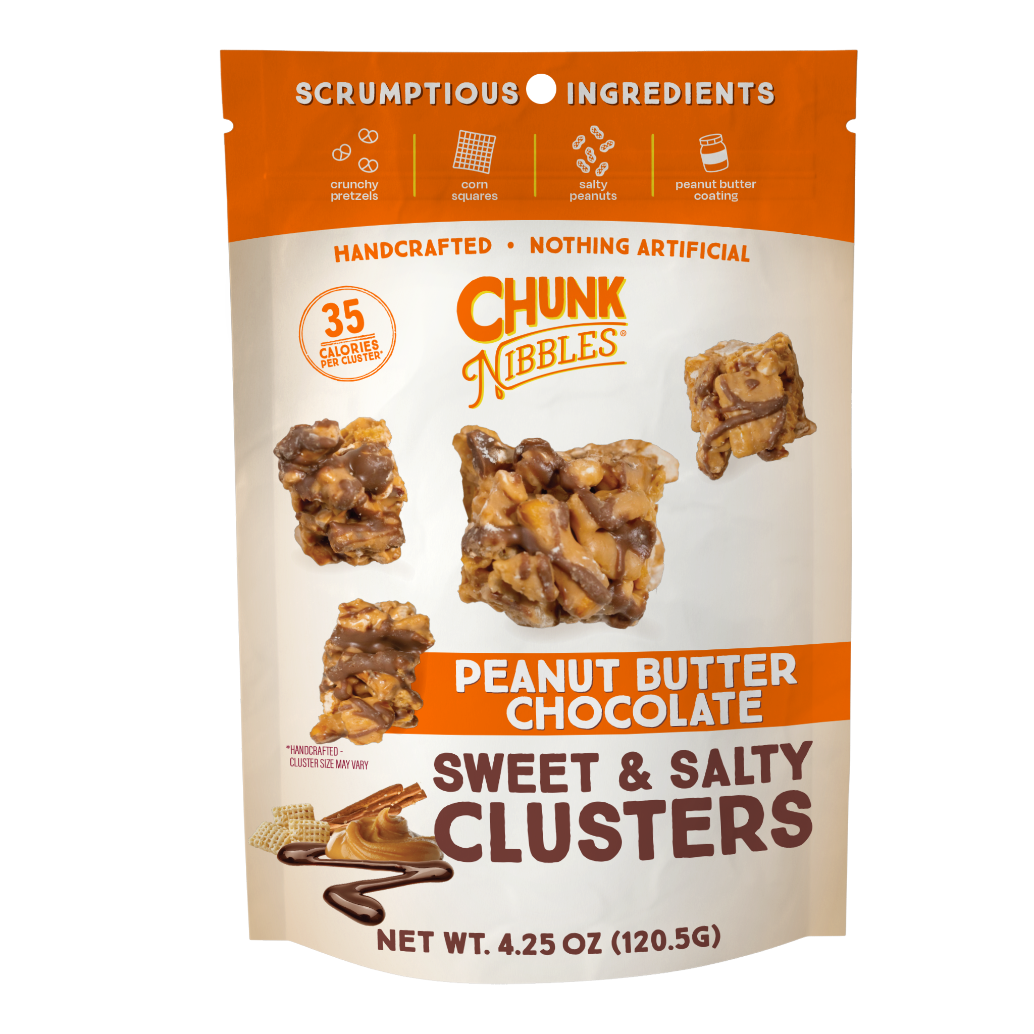 Peanut Butter Chocolate Chunk Nibbles 4.25oz Pouch