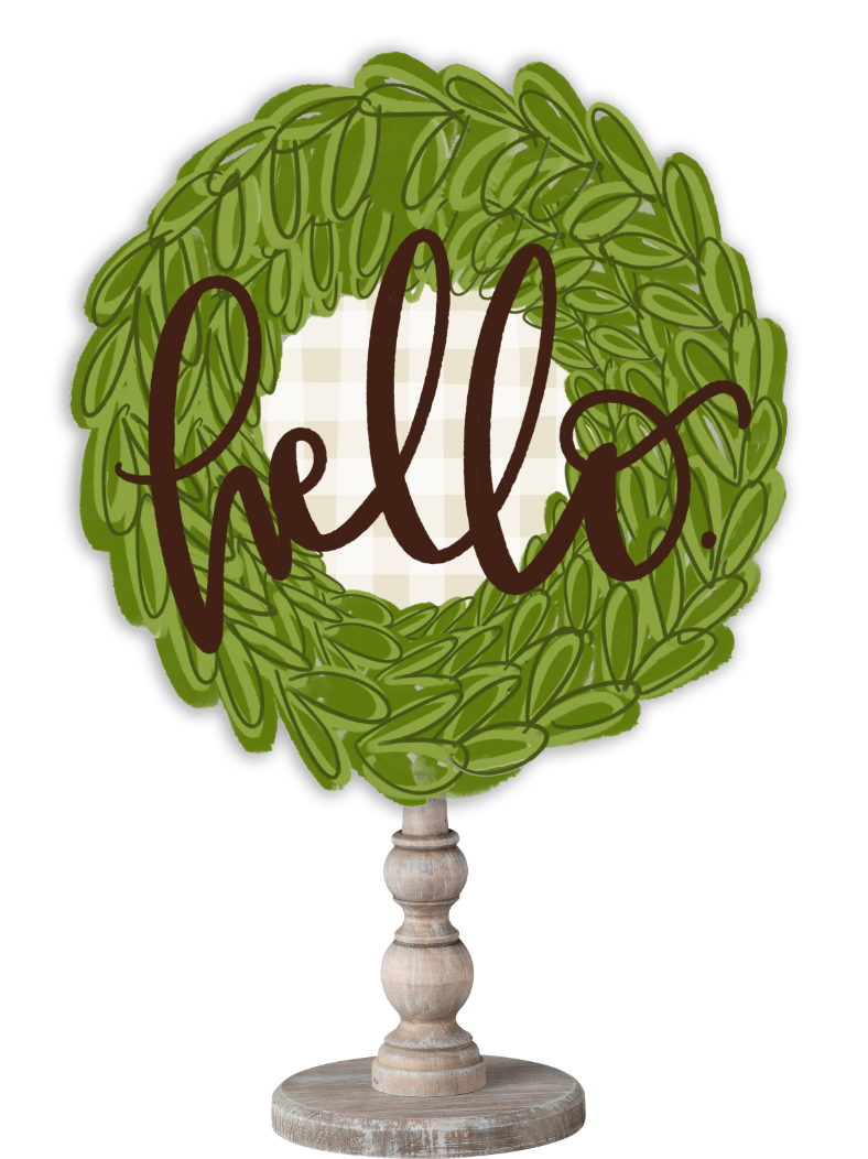 Hello Boxwood Topper