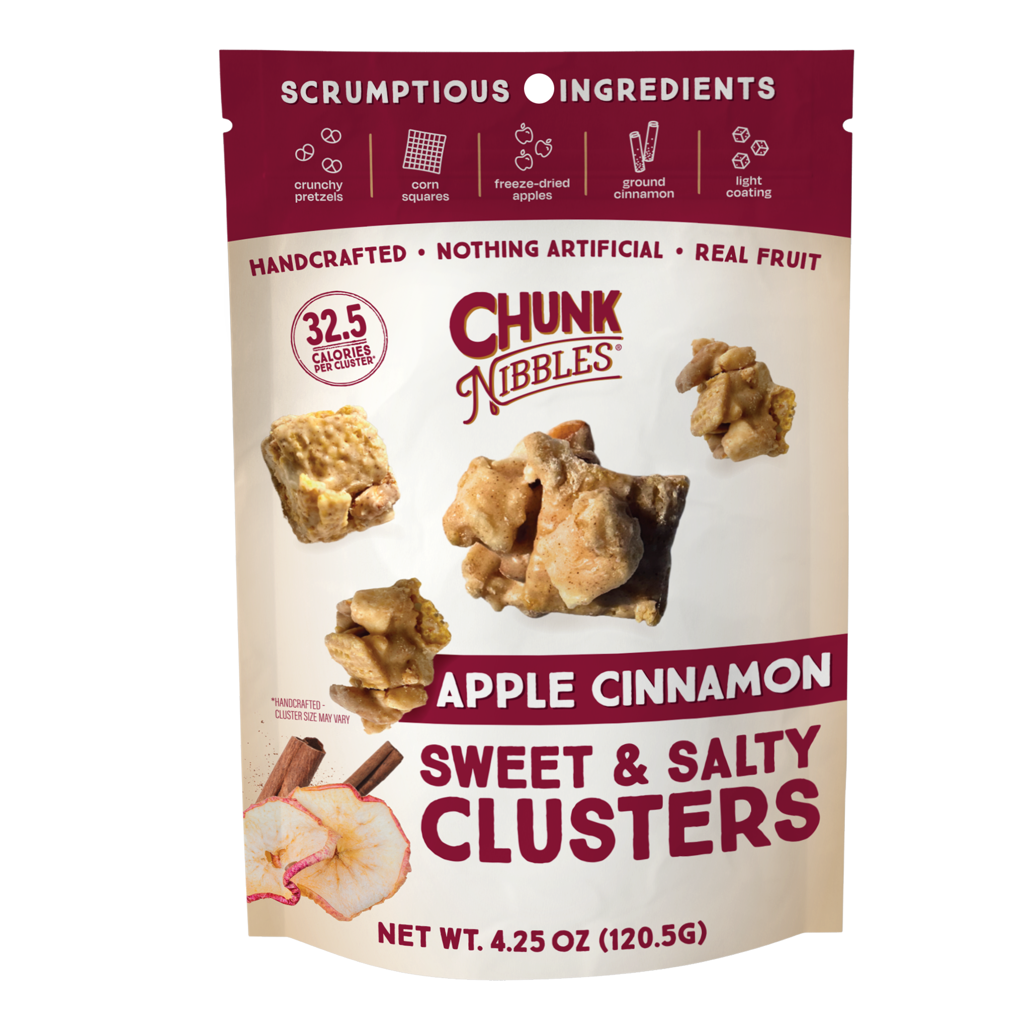 Apple Cinnamon Chunk Nibbles 4.25oz Pouch