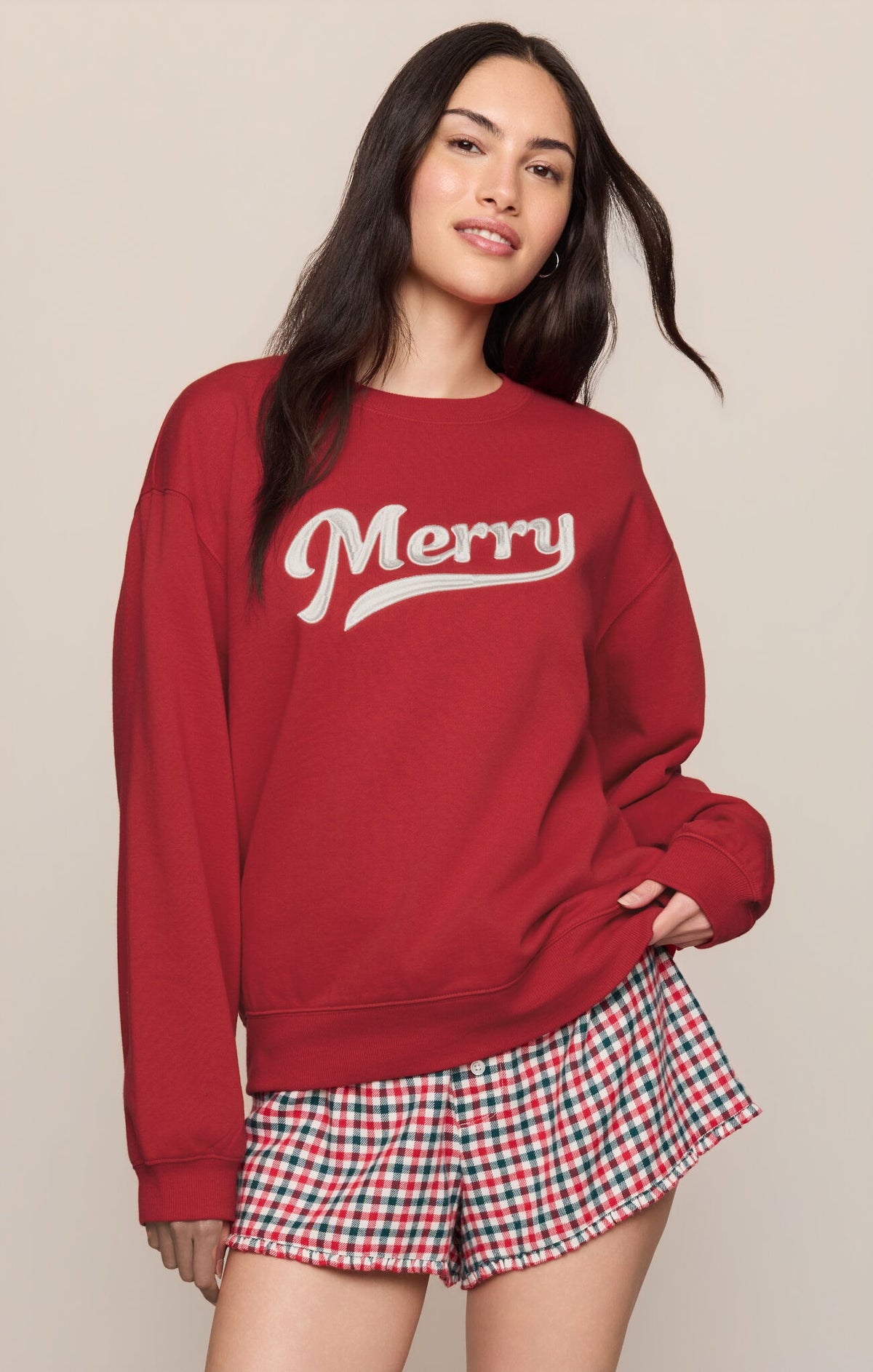 Merry Sweatshirt - Ruby Red